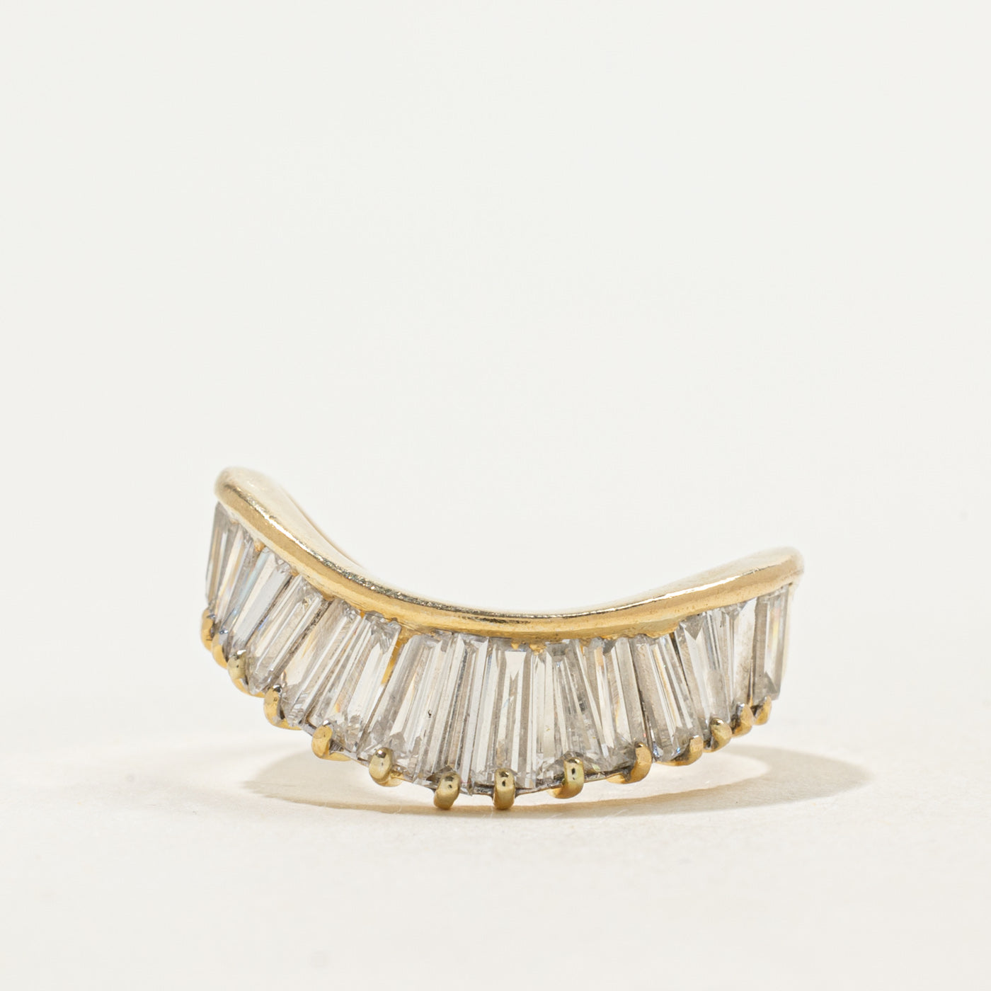 Bague en forme de V sertie de diamants | 1,00 ct | Taille 3,25 |