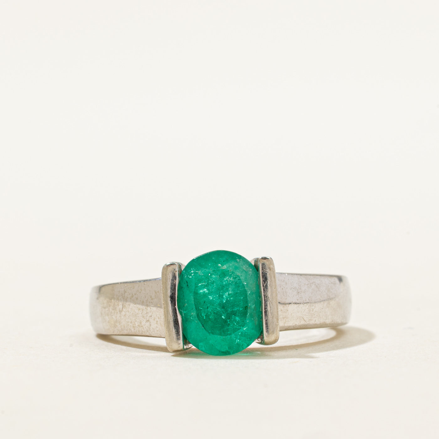 Solitaire Emerald Ring | 1.30ct | SZ 6 |