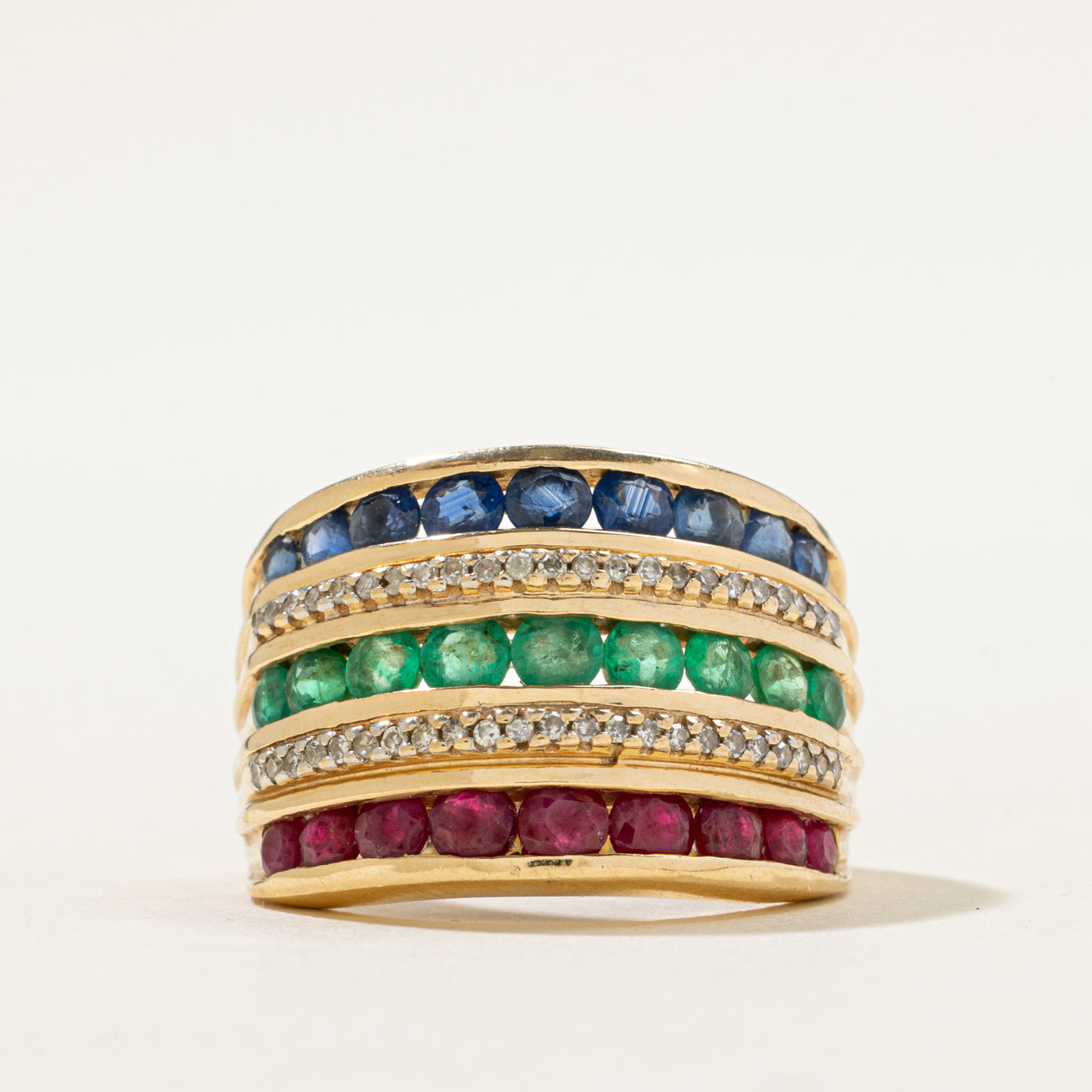 Channel Set Multi Gem Ring | 2.01ctw | SZ 7.25 |