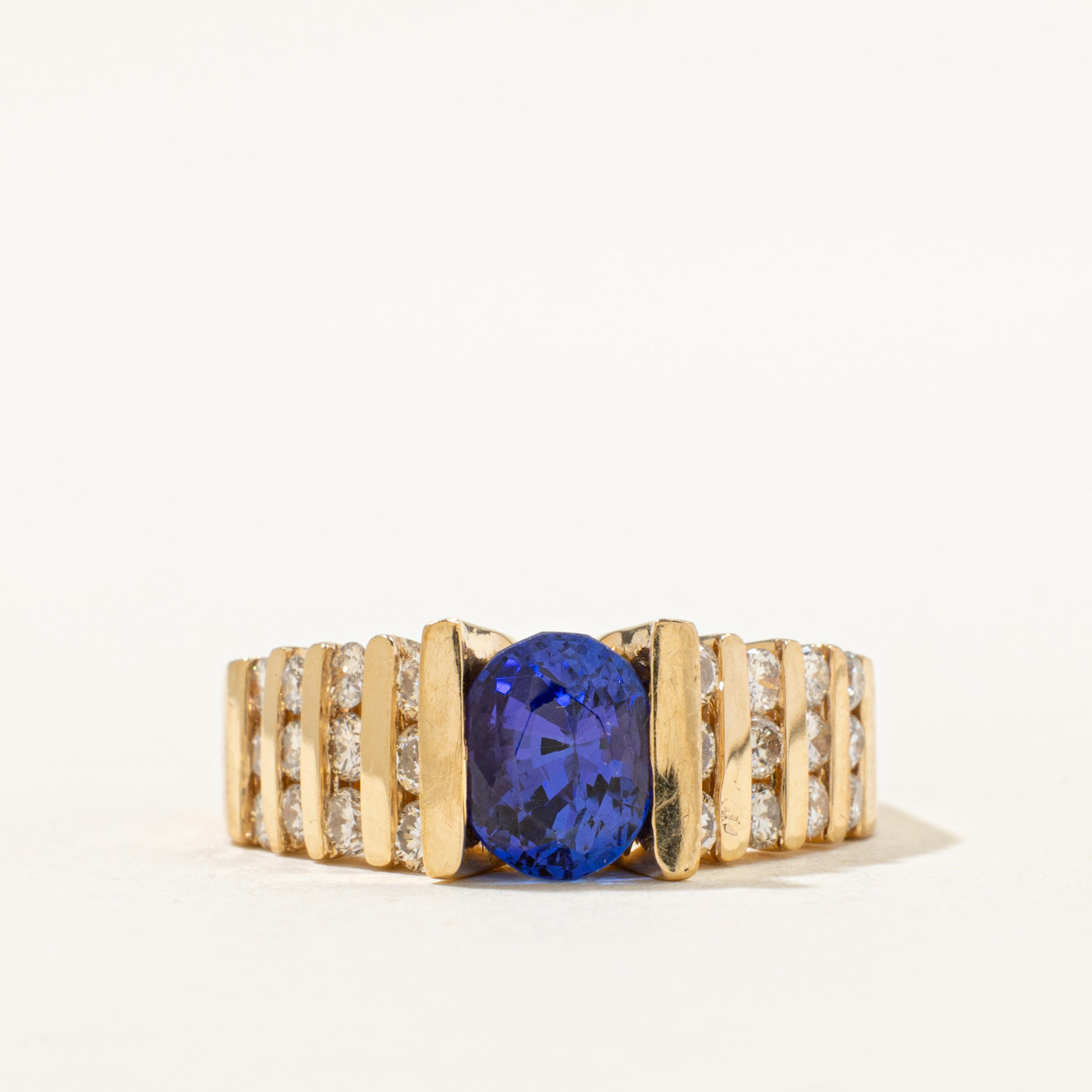 Tanzanite with Diamond Accents Ring | 1.60ct, 0.72ctw | SZ 7 |
