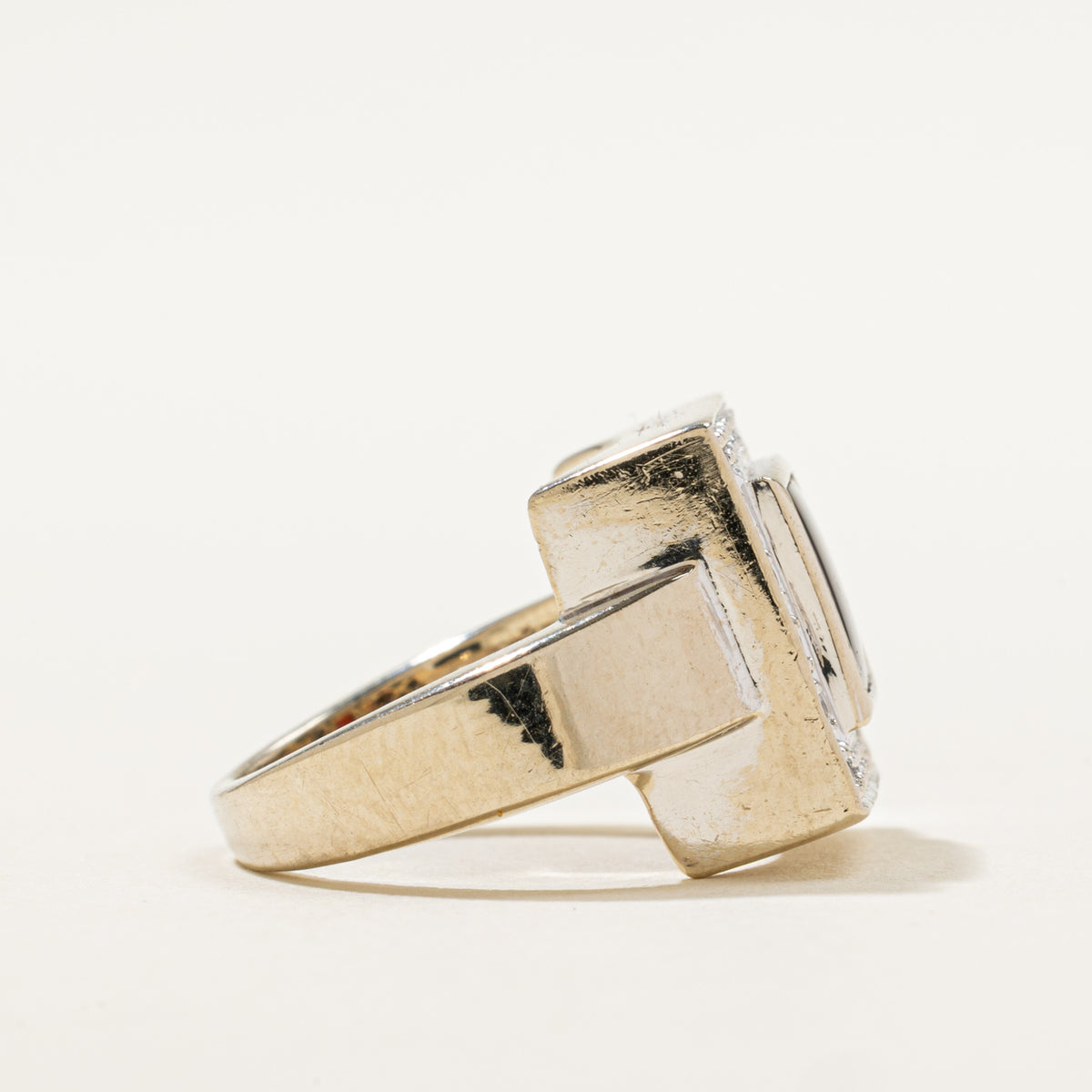 Garnet & Diamond Halo Set Cocktail Ring | 2.52ct, 0.20ctw | SZ 4 |