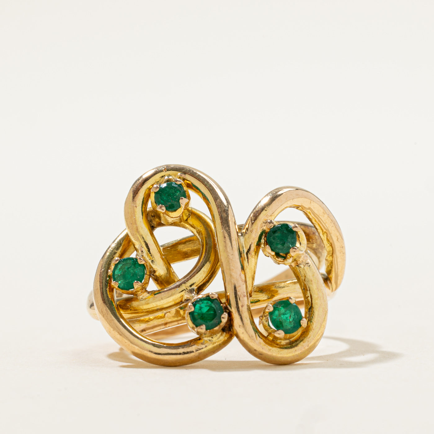 Abstract Emerald Ring | 0.45ctw | SZ 7.25 |