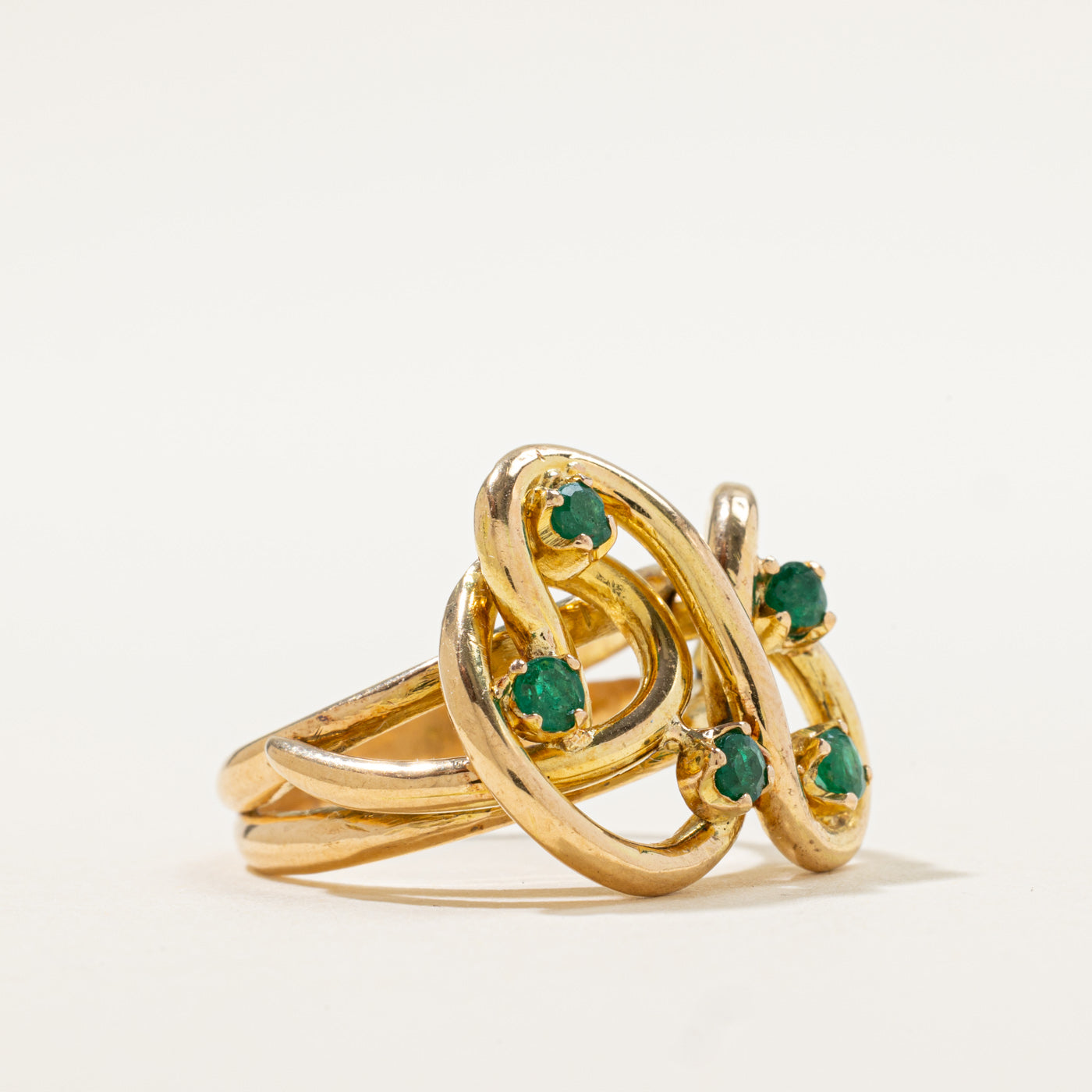 Abstract Emerald Ring | 0.45ctw | SZ 7.25 |