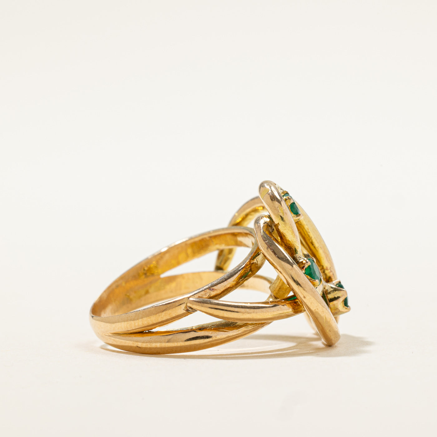 Abstract Emerald Ring | 0.45ctw | SZ 7.25 |