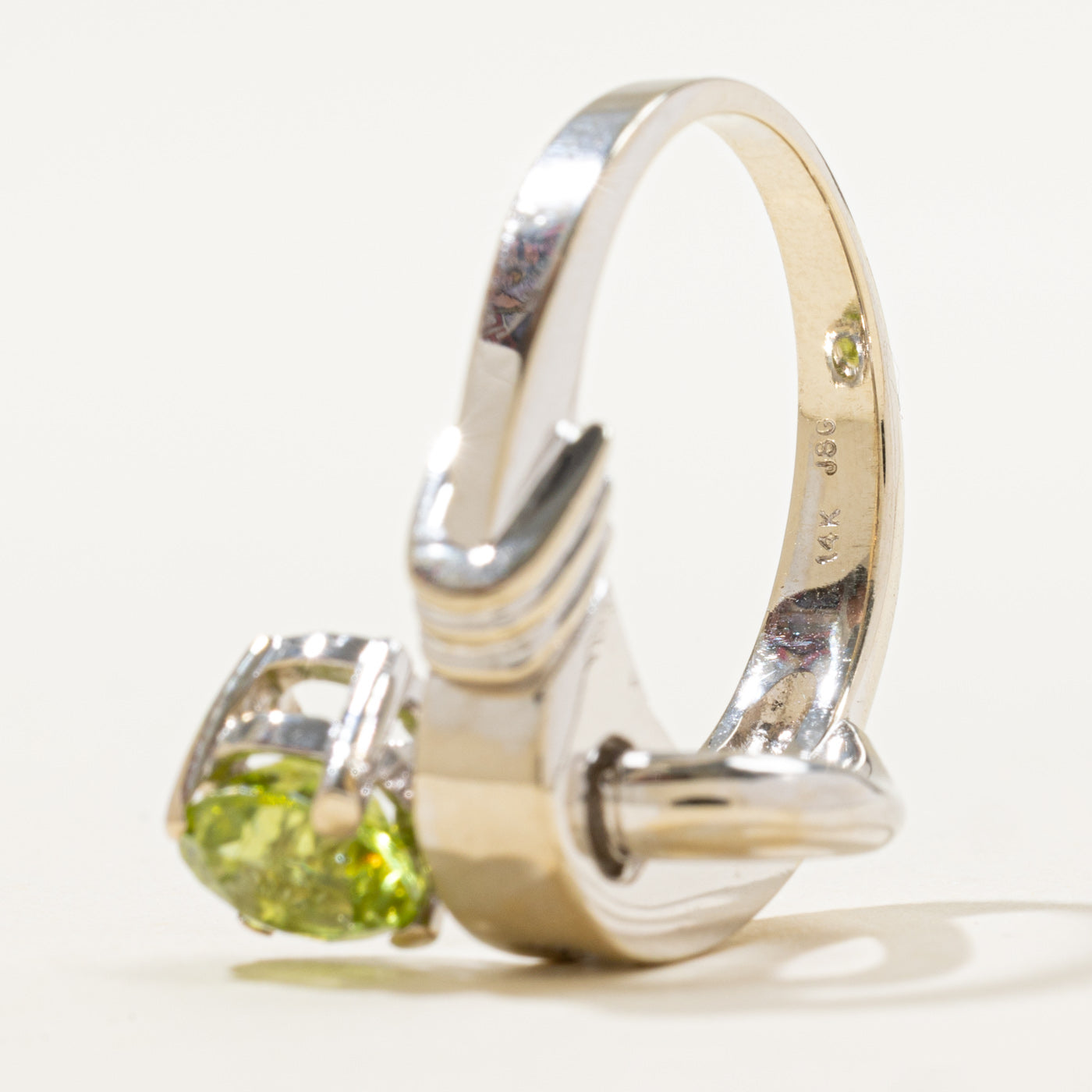 14k White Gold Cocktail Diamond Ring| 1.20ct, 0.16ctw | Sz 7.5