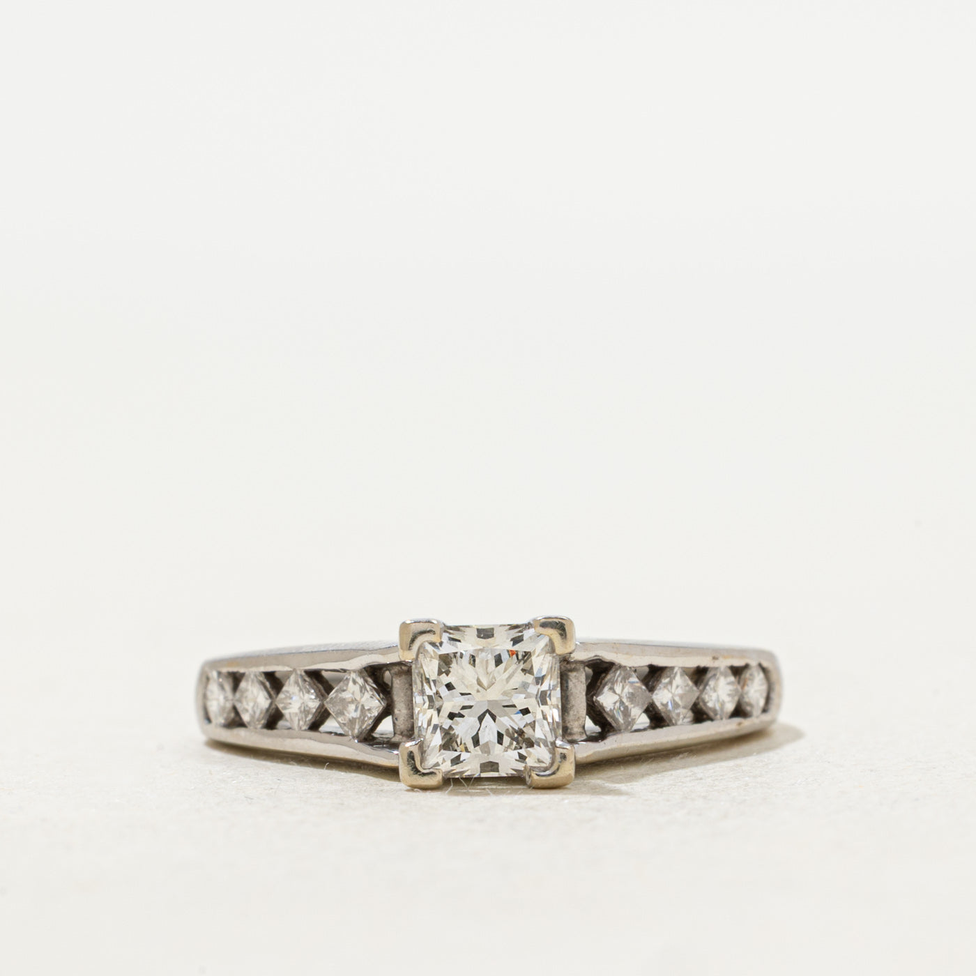 High Set Diamond Engagement Ring | 0.97 ctw, SZ 5.25 |