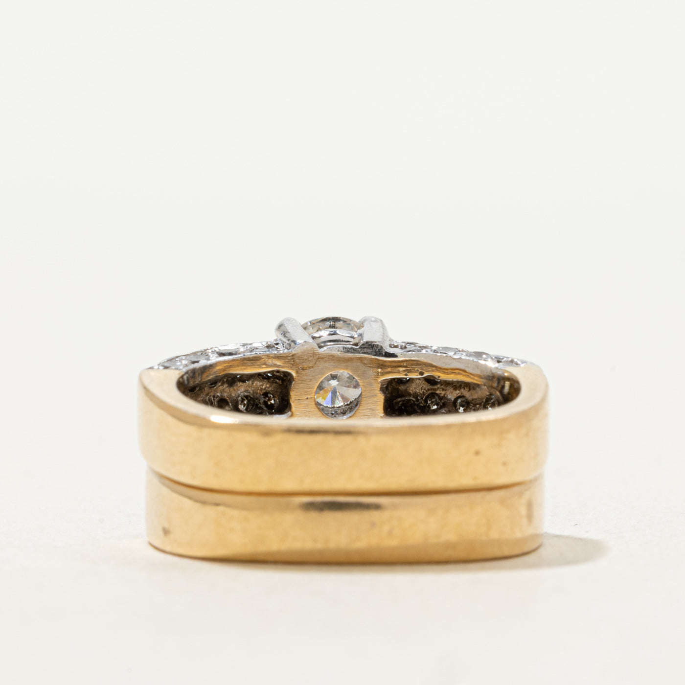 Double Row Diamond Wedding Set | 2.08ctw | SZ 5 |