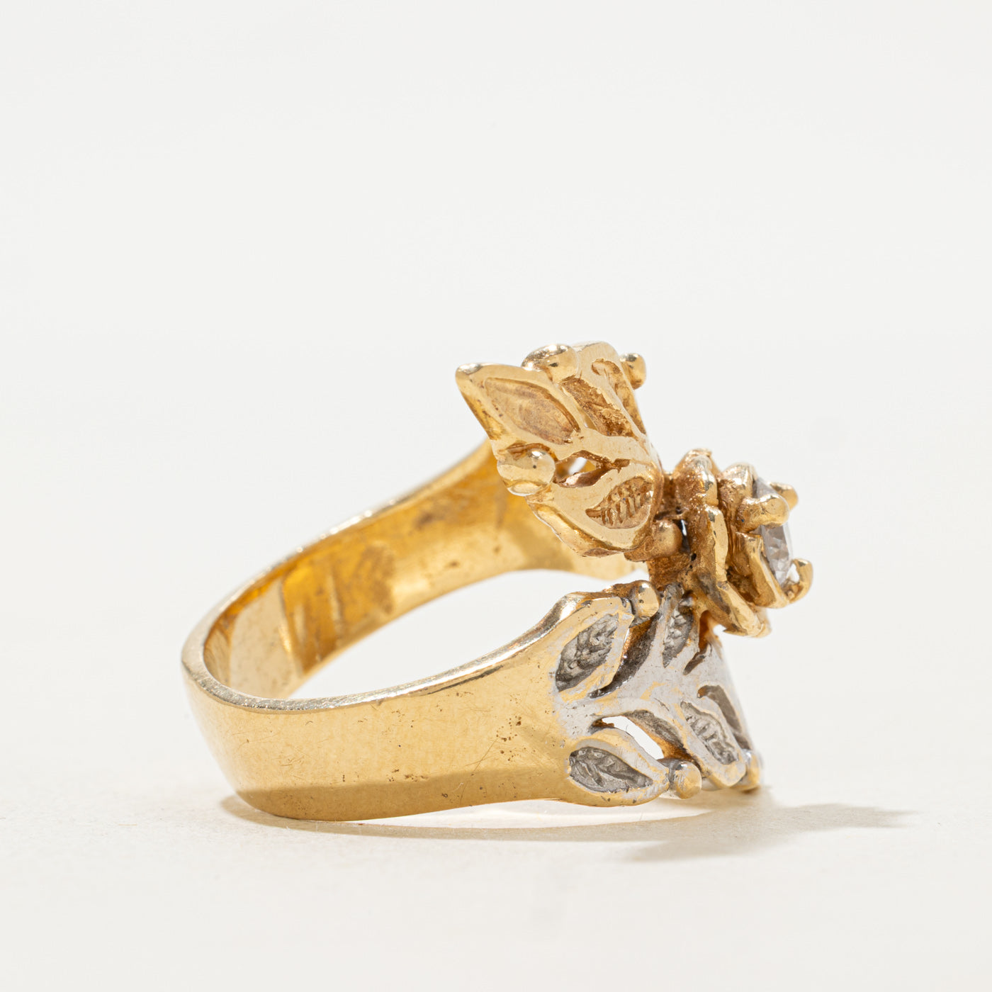 Bypass Diamond Engagement Ring | 0.36 ctw, SZ 9 |