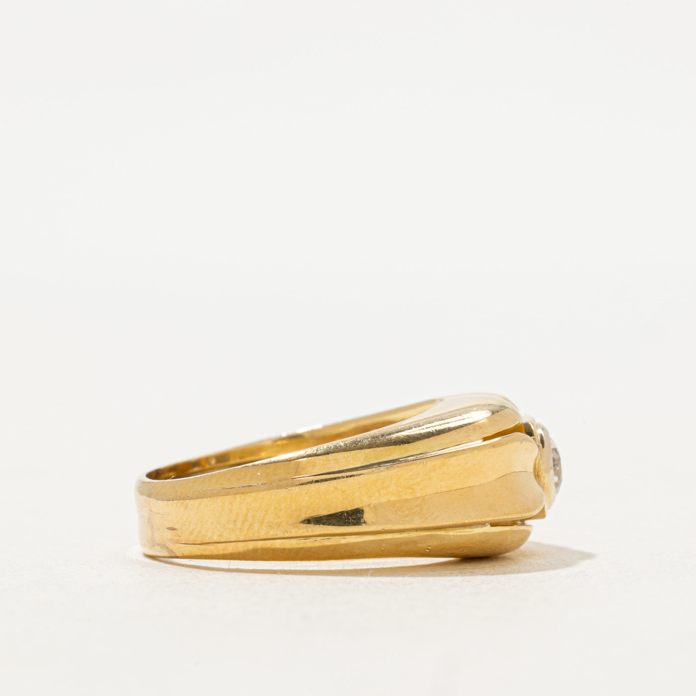 Custom Bezel Set Old European Diamond Ring | 0.25ct | SZ 8.75 |