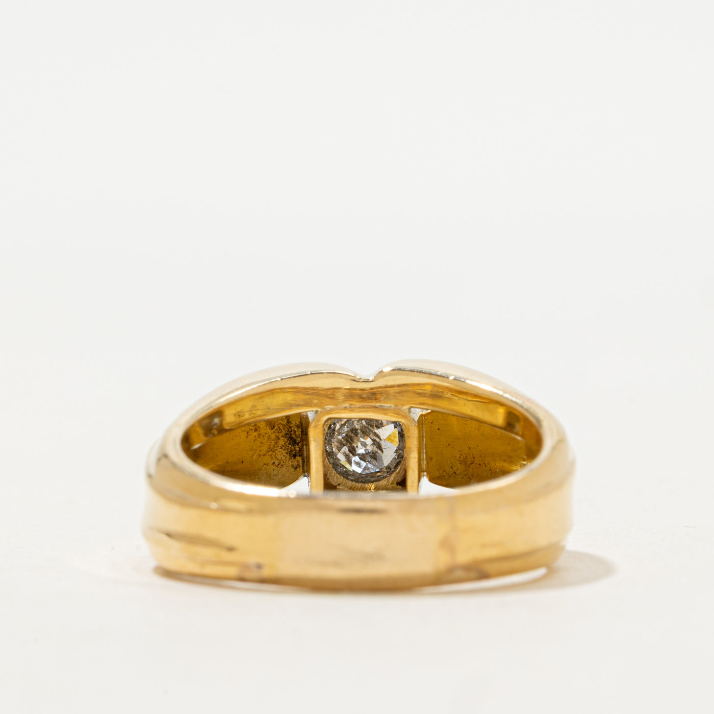 Custom Bezel Set Old European Diamond Ring | 0.25ct | SZ 8.75 |