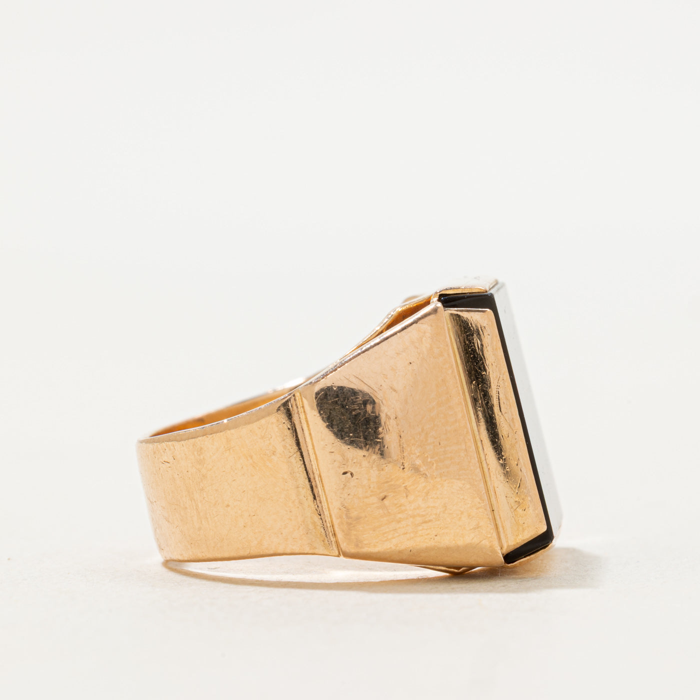 Retro Agate Cocktail Ring | 4.60ct | SZ 7.75 |