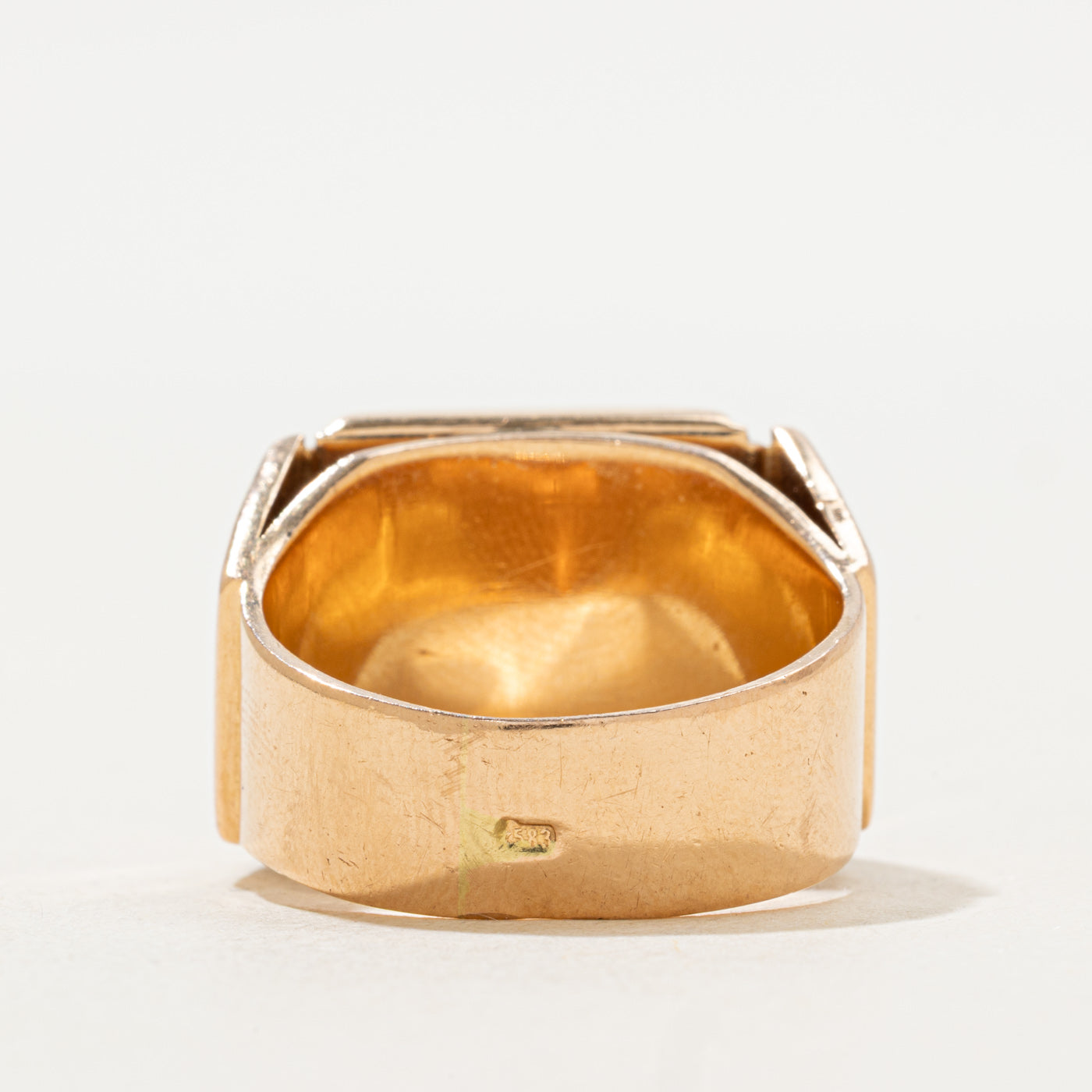 Retro Agate Cocktail Ring | 4.60ct | SZ 7.75 |