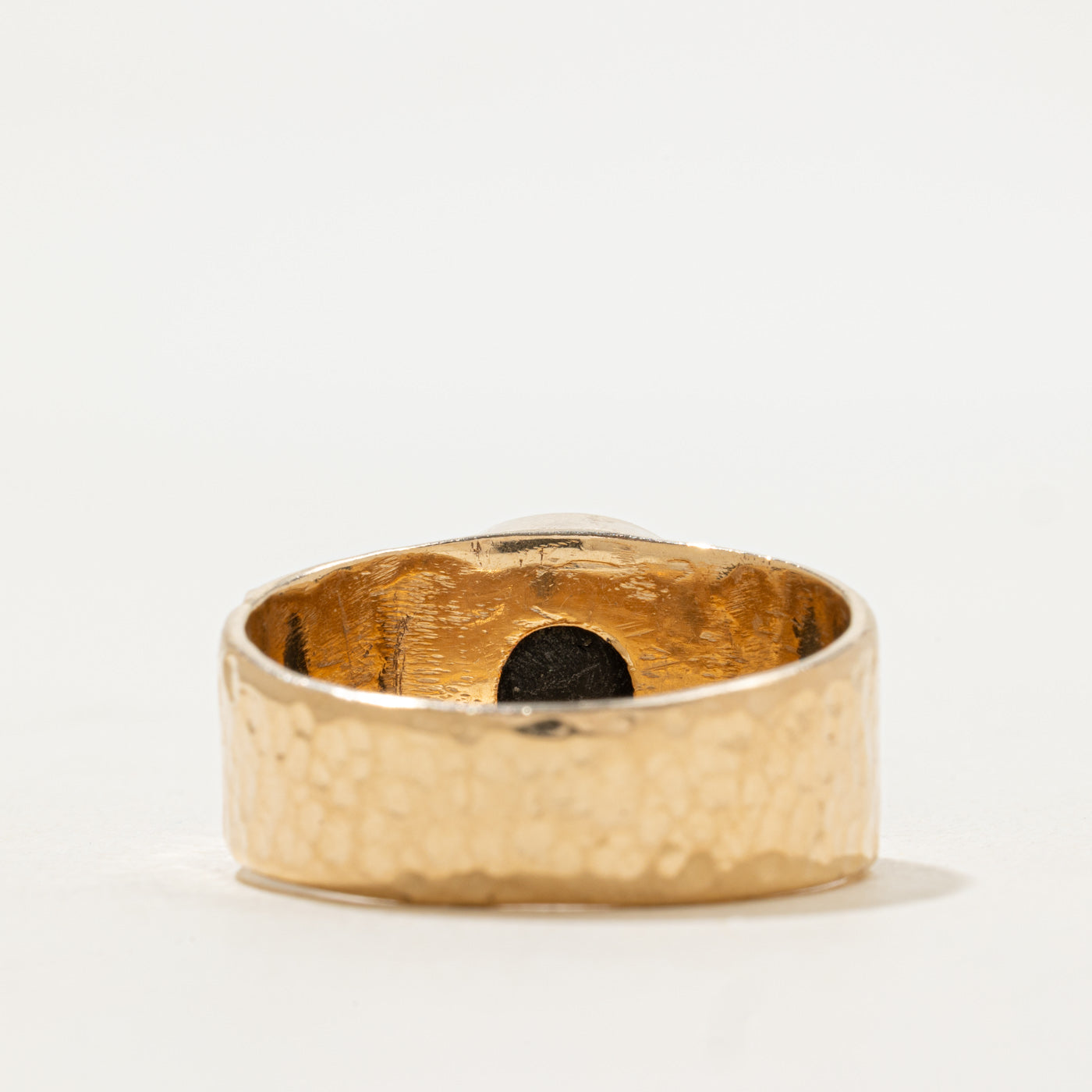 Bague solitaire en diopside étoilé sertie clos | 10,0 ct | Taille 15,25 |