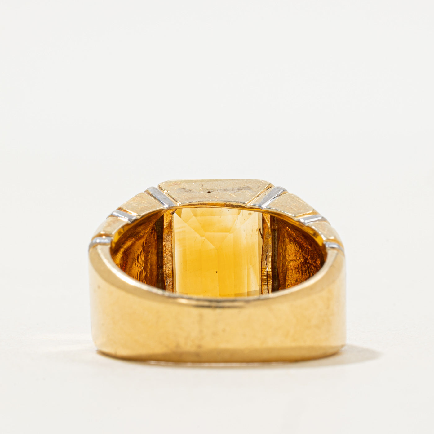 Bezel Set Citrine Ring | 7.00ct | SZ 8 |