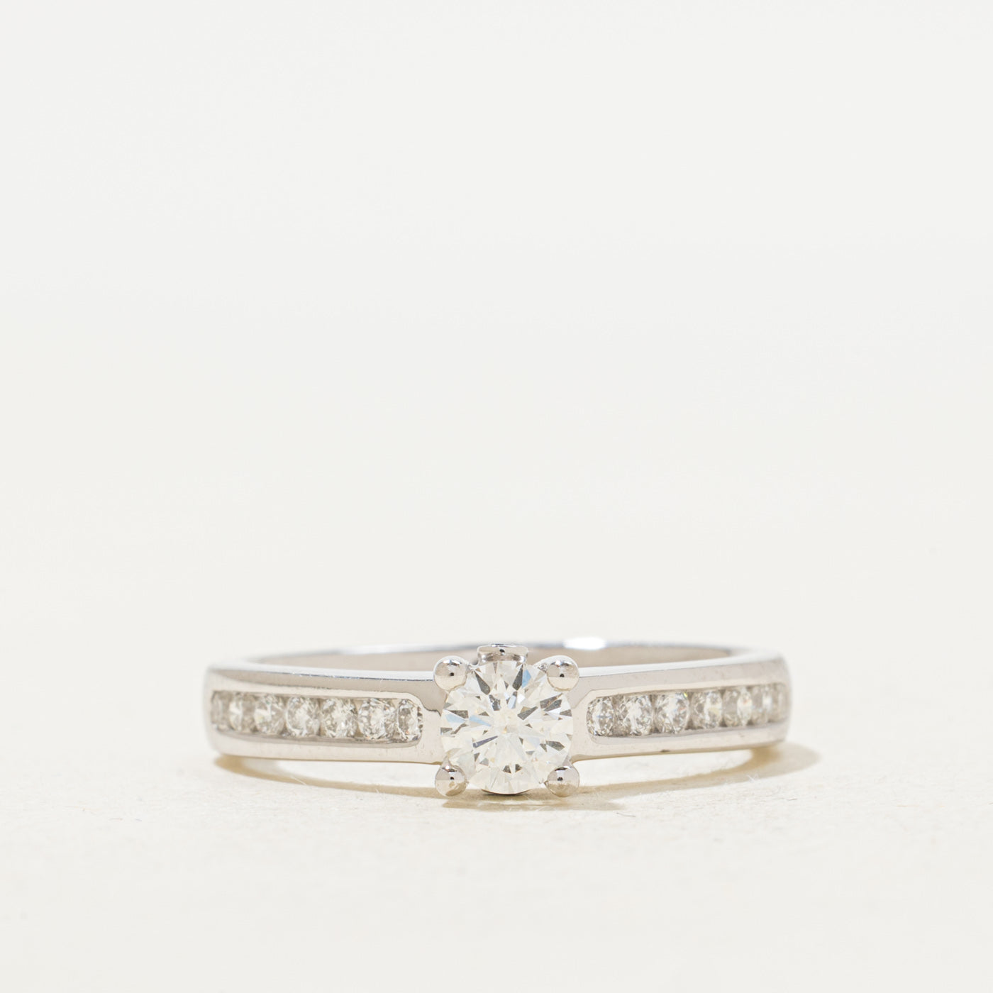 'Birks' Diamond & Sapphire Engagement Ring | 0.60ctw | SZ 7 |