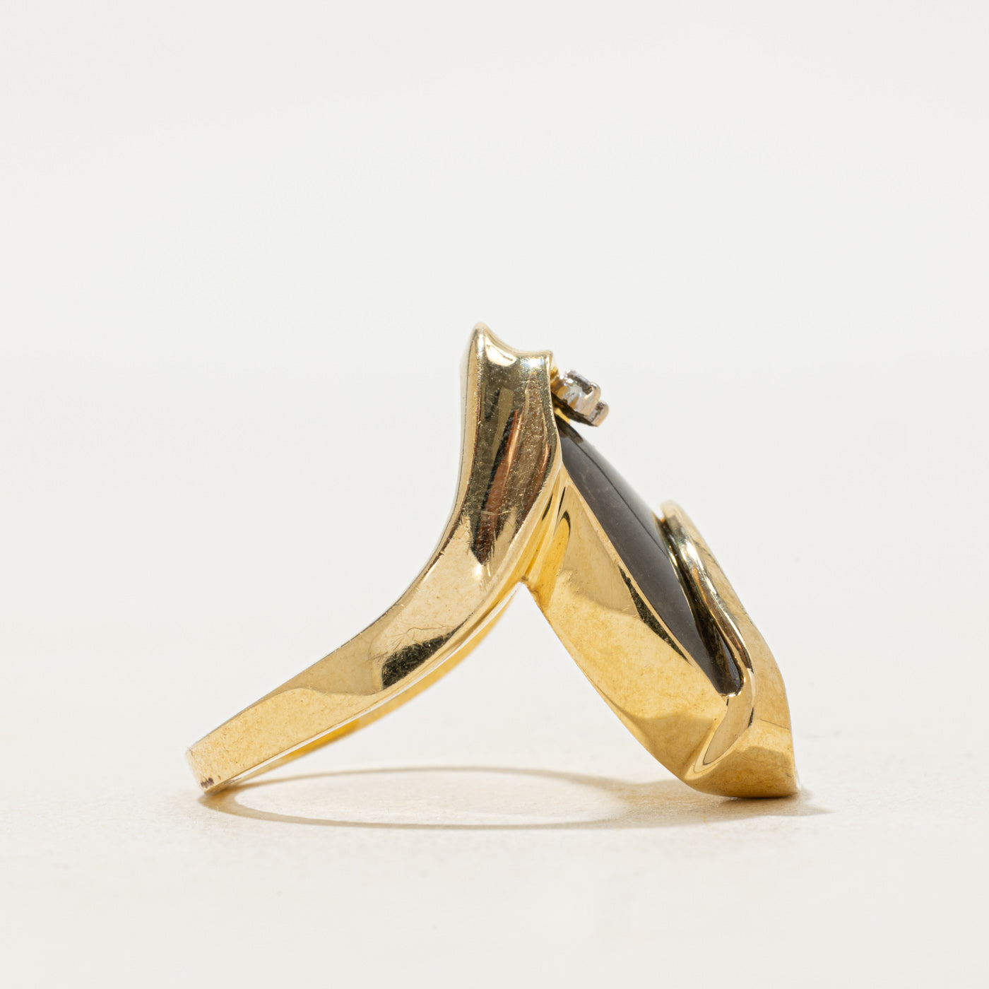 Ammolite & Diamond Cocktail Ring | 6.00ct, 0.02ctw | SZ 6.75 |