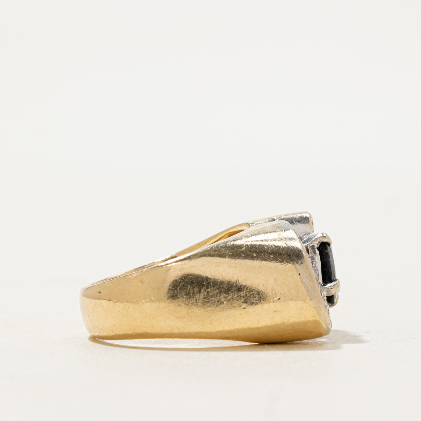 Unique Sapphire Bypass Ring | 1.20ct, 0.46ctw | SZ 7.5 |