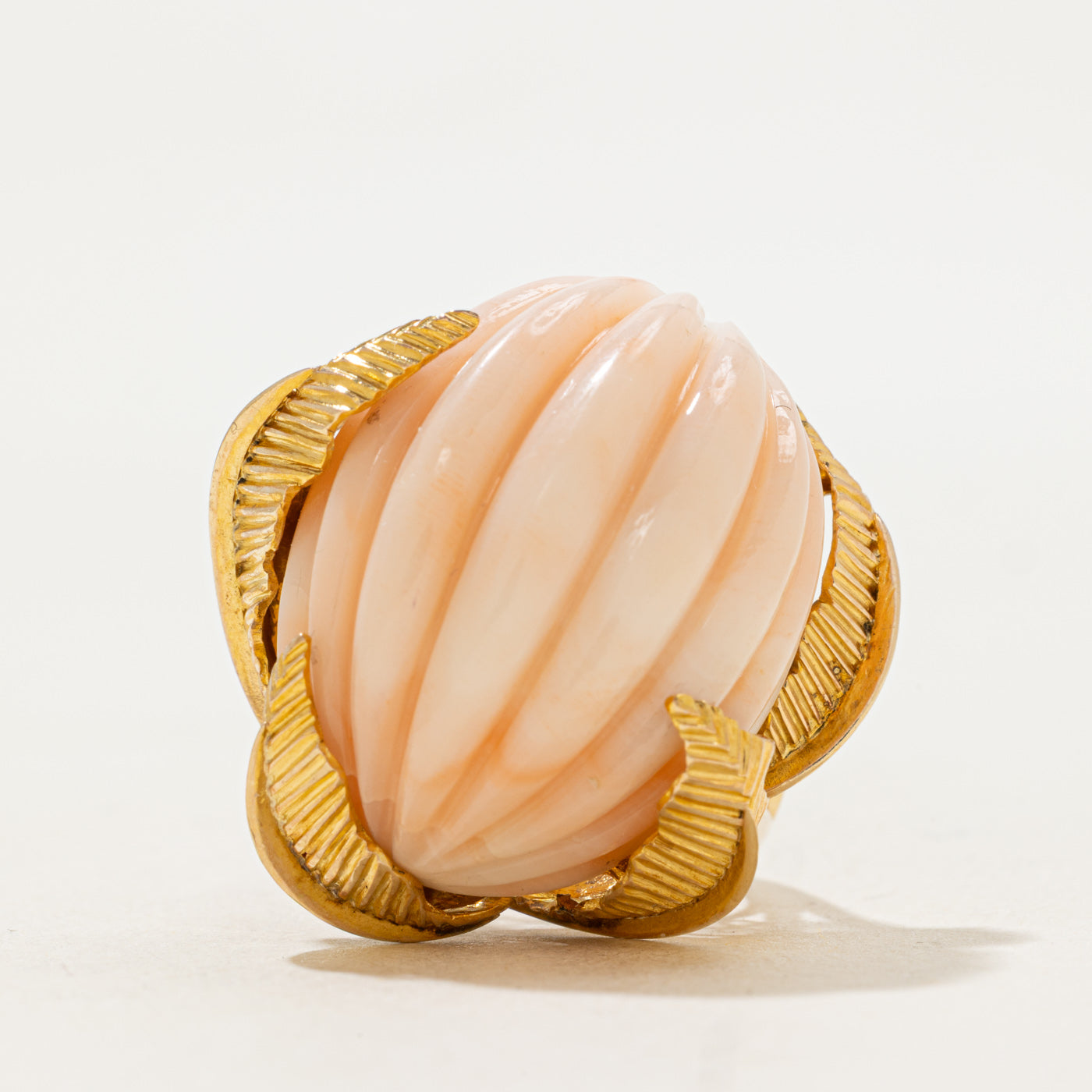 Pink Coral Cocktail Ring | 43.00ct | SZ 5.25 |