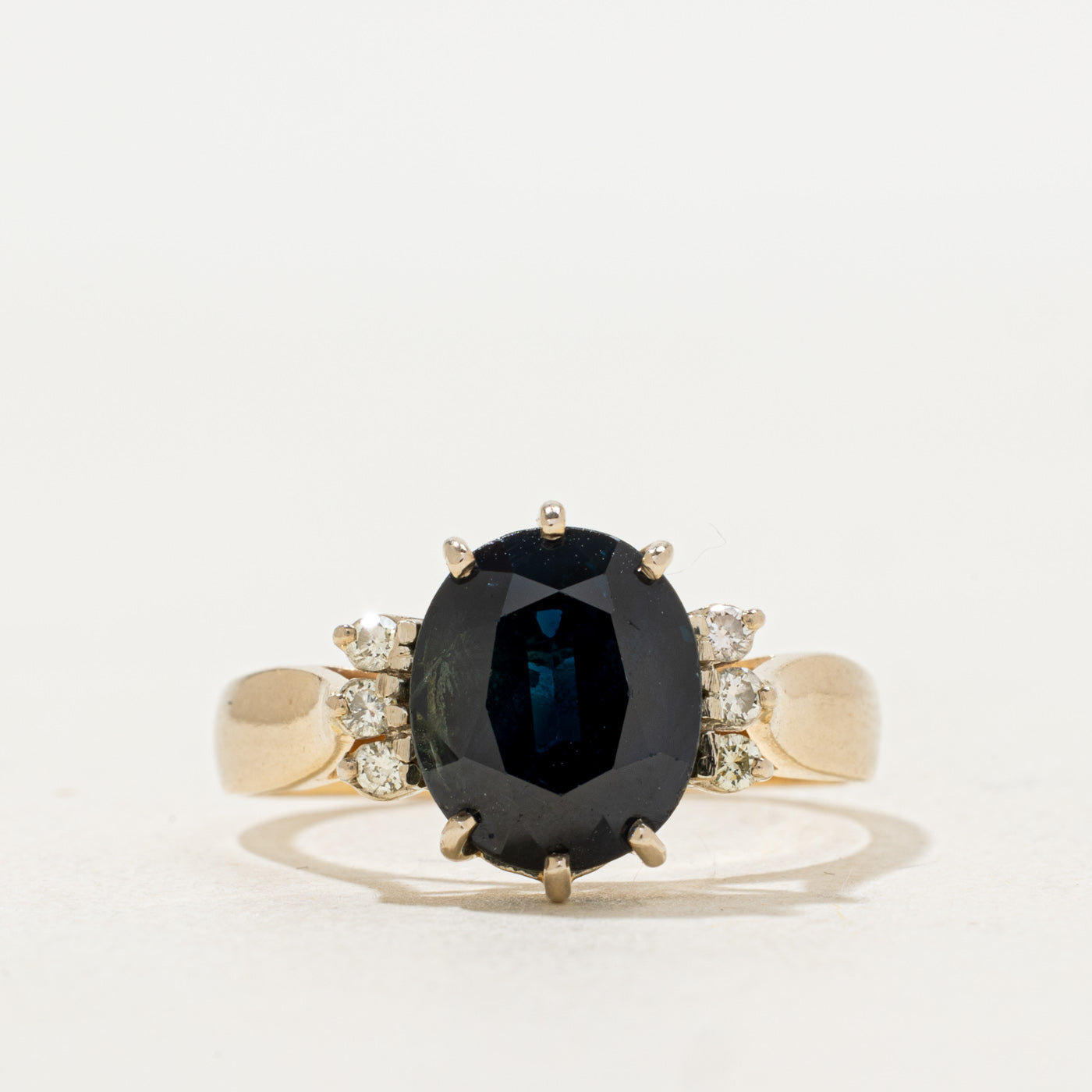 Sapphire & Diamond Ring | 4.00ct, 0.12ctw | SZ 8 |