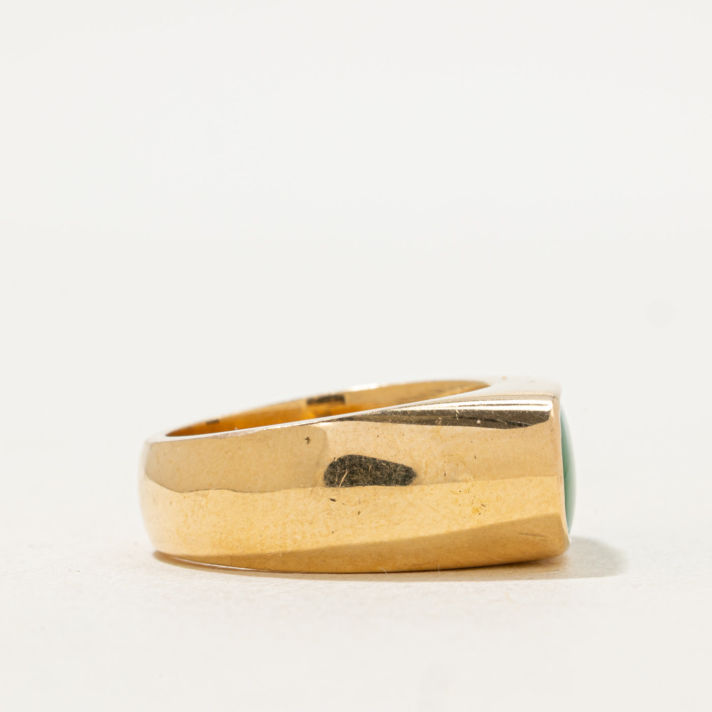 18K Jadeite Signet Ring | 2.50ct | SZ 7.5 |