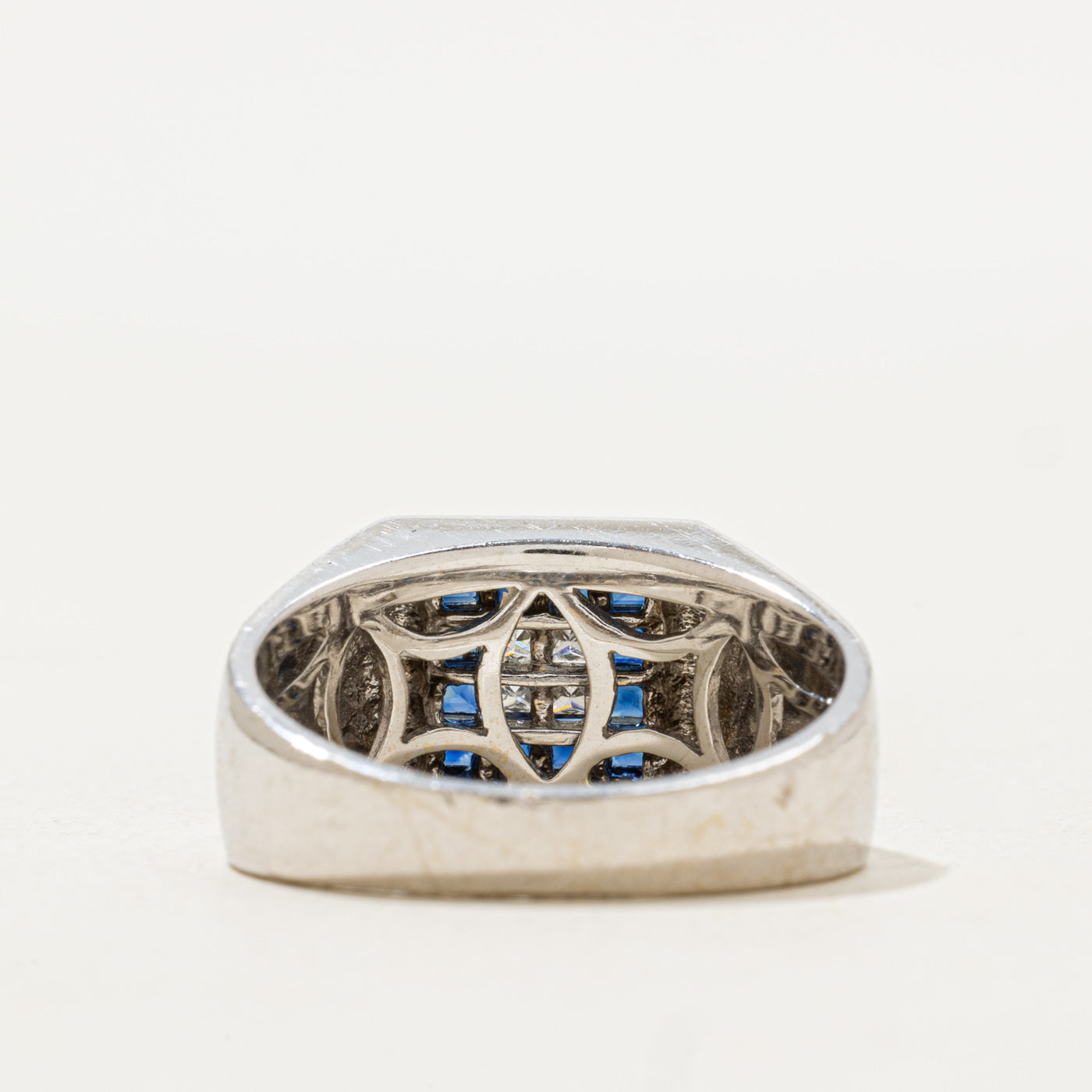 Sapphire & Diamond Cluster Ring | 3.36ctw, 1.00ctw | SZ 8.75 |