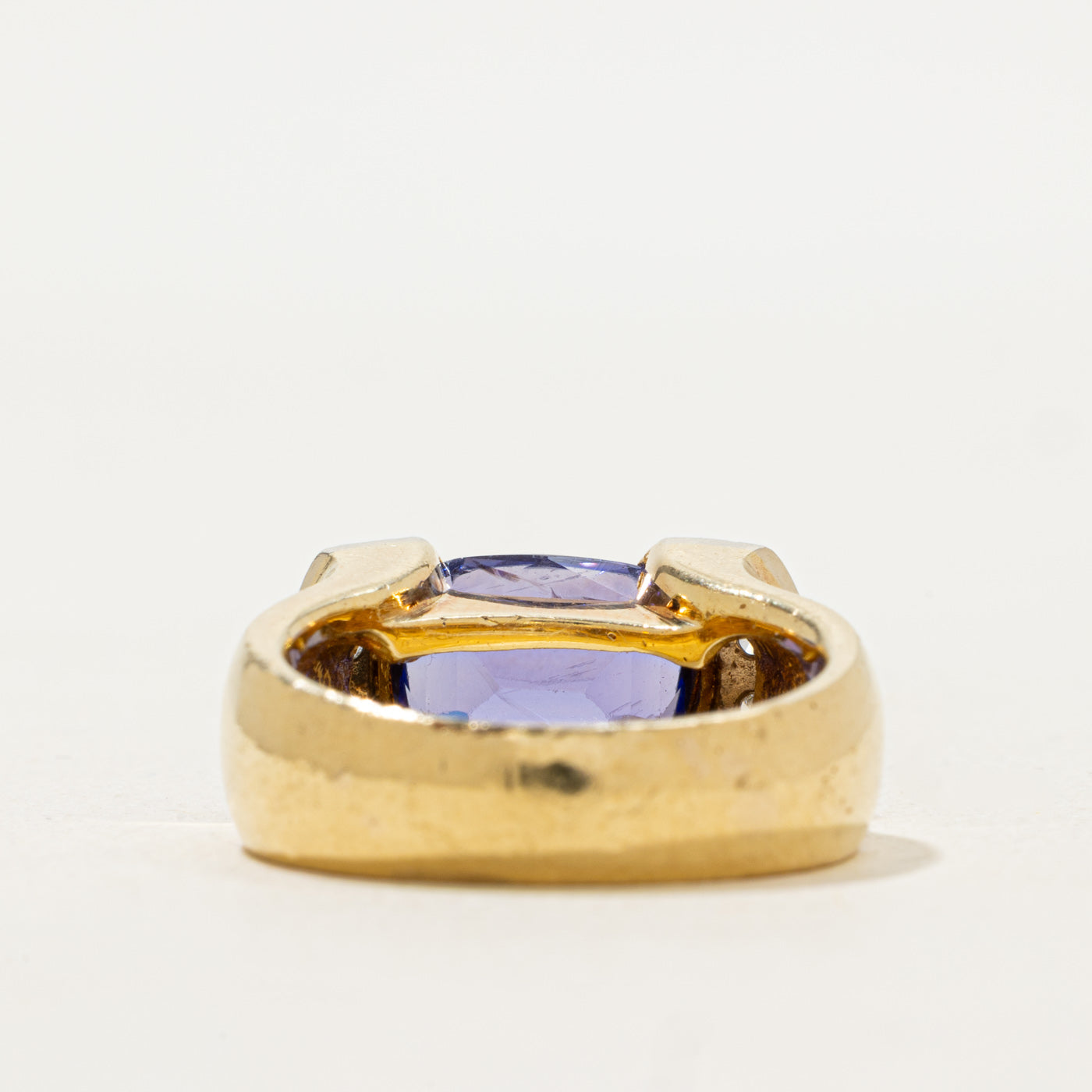East West Tanzanite & Diamond Ring | 3.00ct, 0.28ctw | SZ 6.75 |