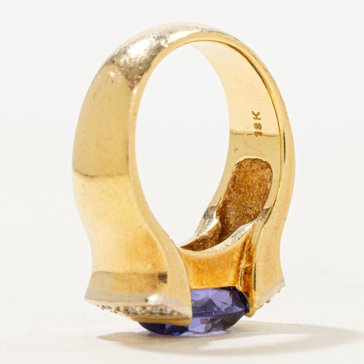 East West Tanzanite & Diamond Ring | 3.00ct, 0.28ctw | SZ 6.75 |