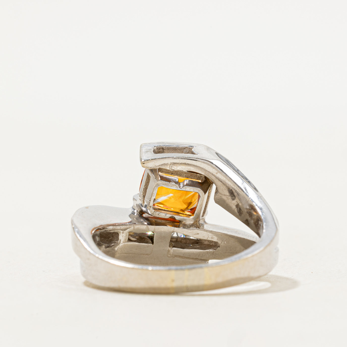 Orange Sapphire & Diamond Cocktail Ring | 2.10ct, 0.40ctw | SZ 7.25 |