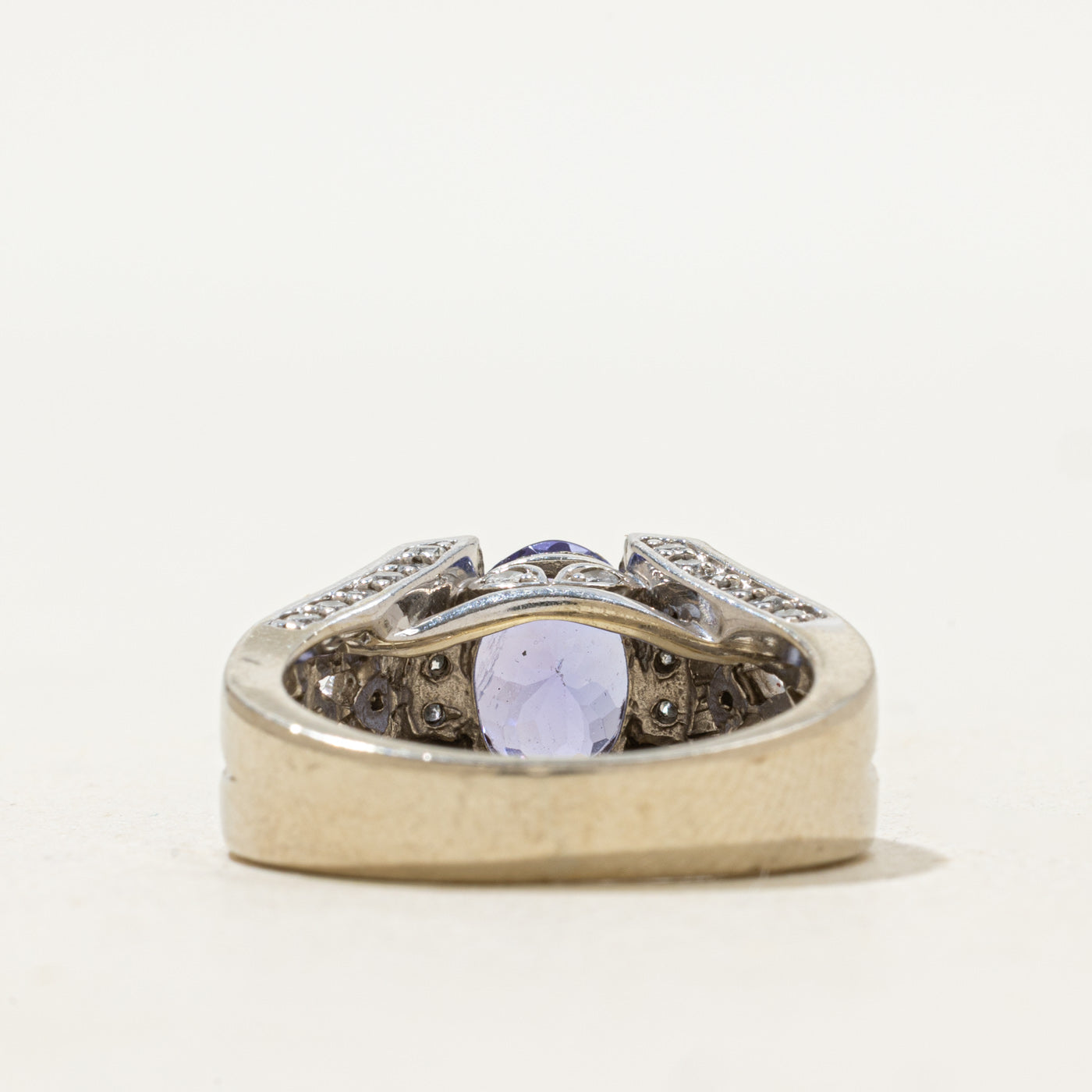 Tanzanite & Diamond Split Shank Ring | 1.80ct | 0.60ctw | SZ 6 |