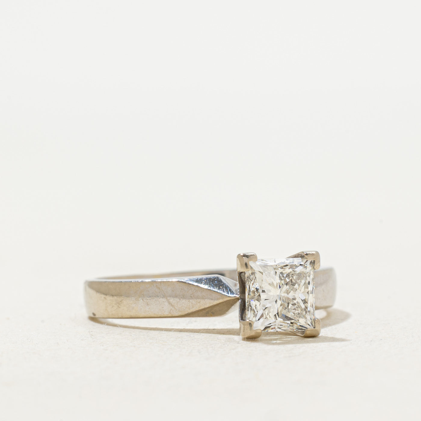 GIA Princess Cut Solitaire Diamond Ring | 1.01ct VS1 H | SZ 6.25 |