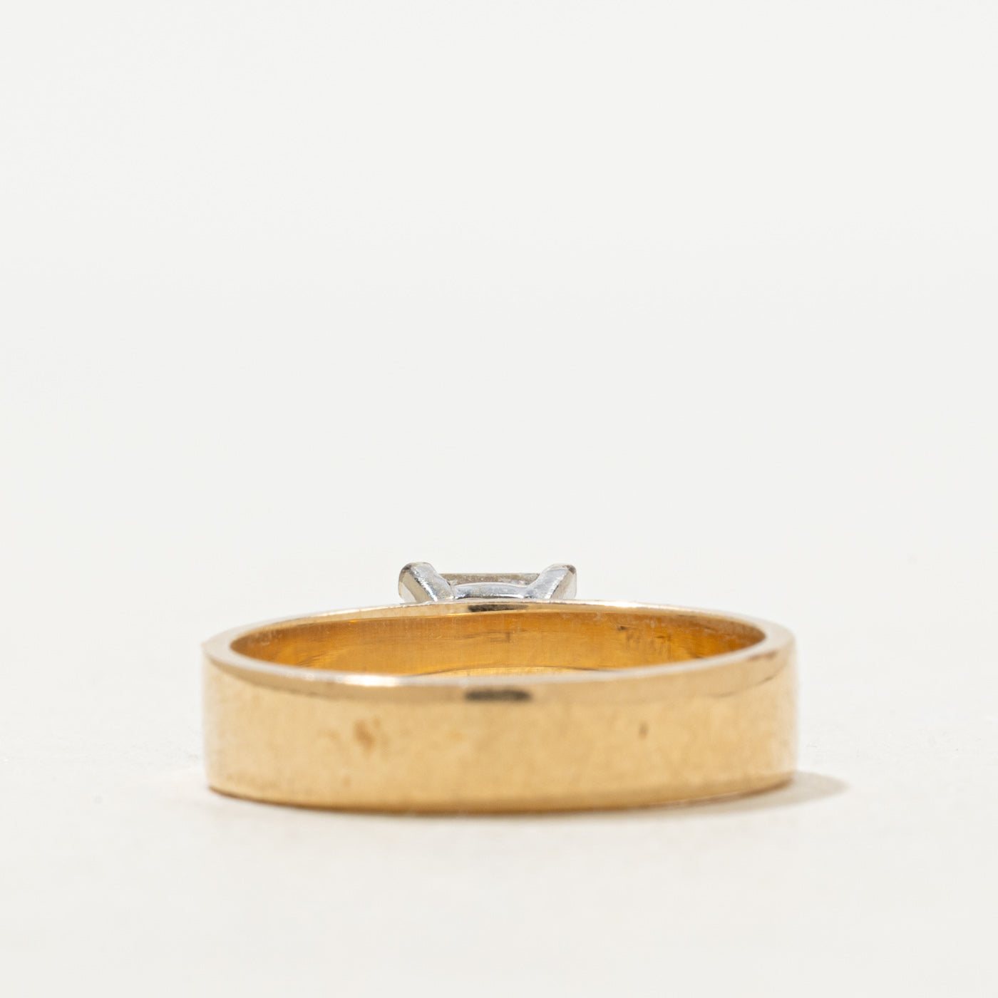 Bague de fiançailles solitaire en diamant taille princesse | 0,82 ct | Taille 6,5 |