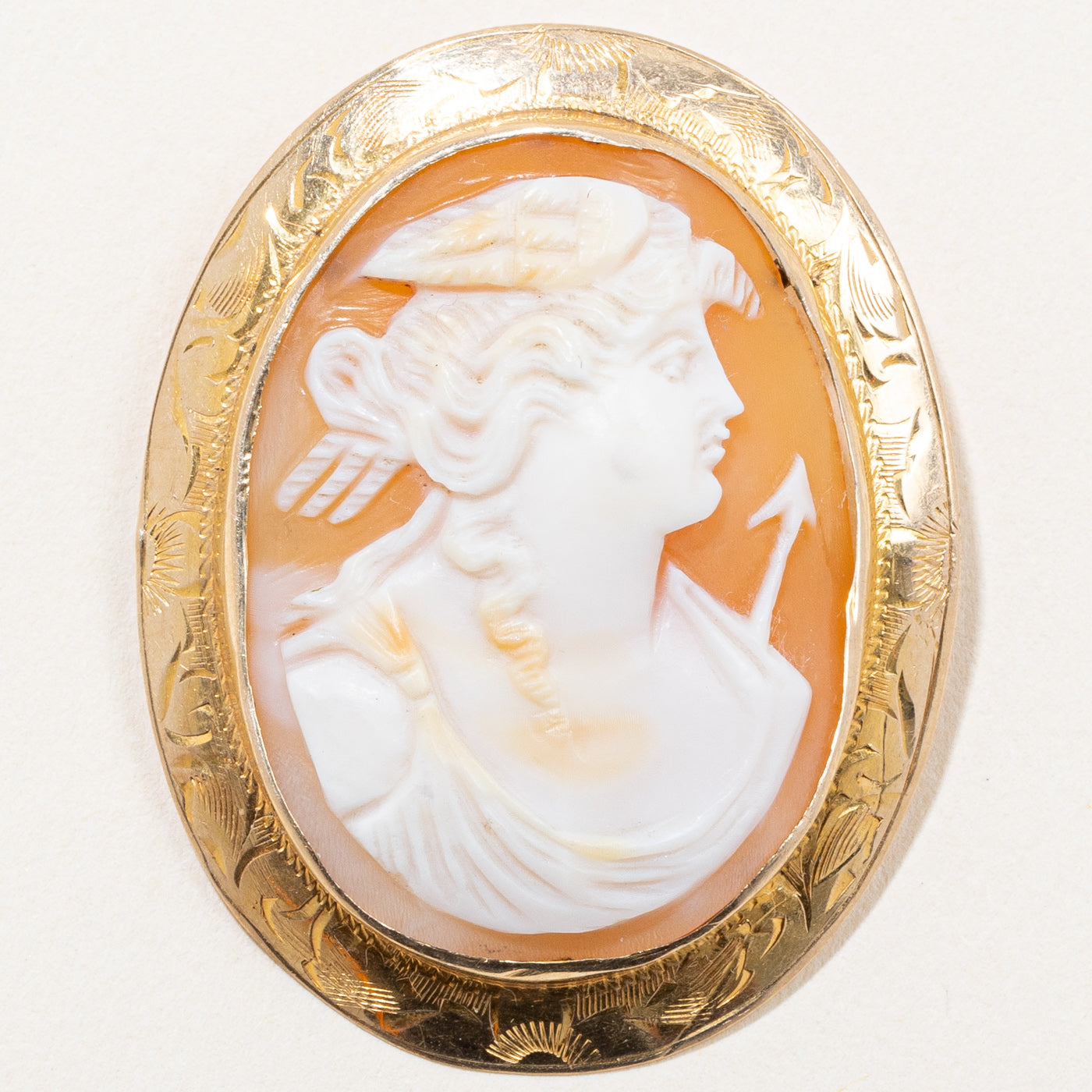 Seashell Cameo Brooch | 16.00ct |