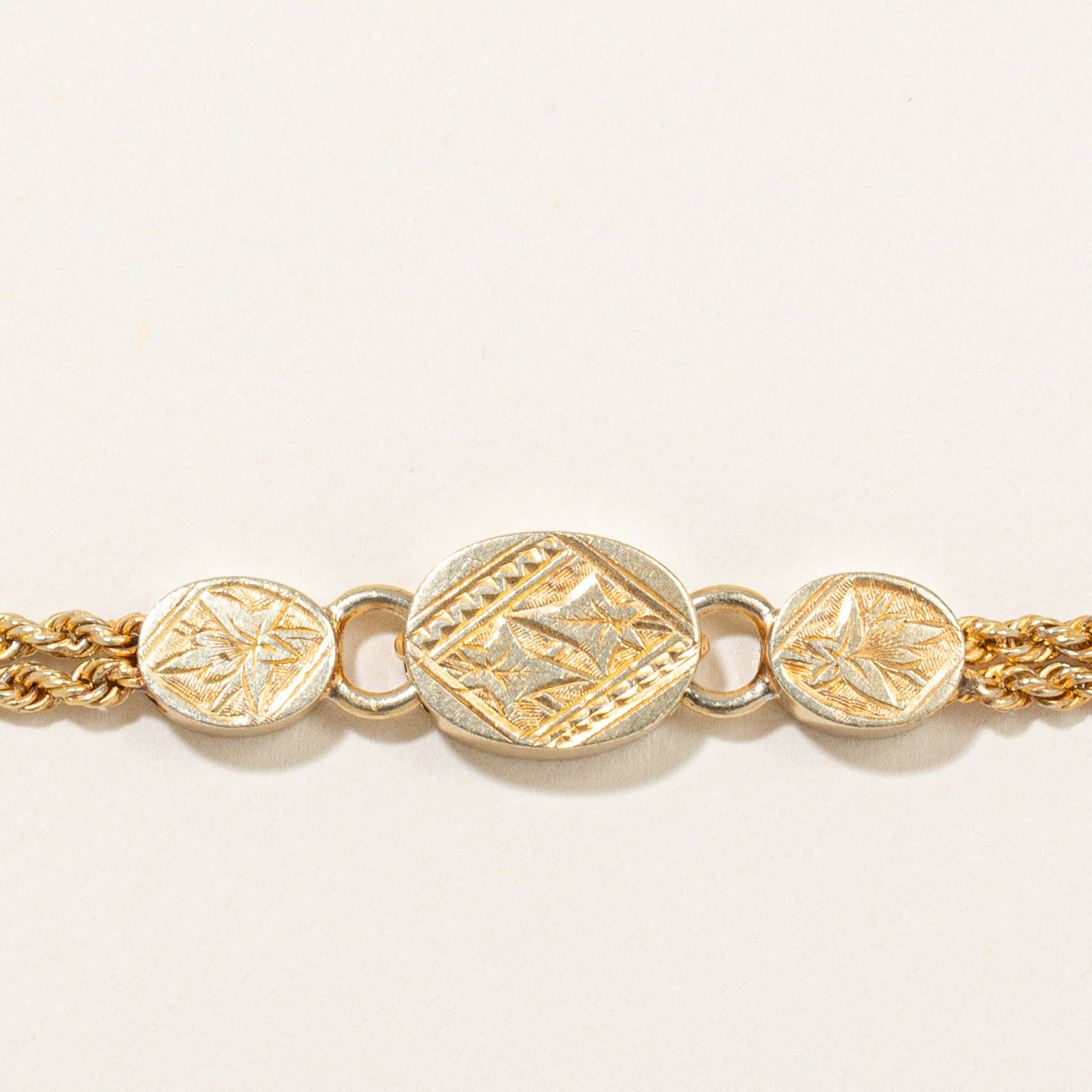 15k Yellow Gold Rope Chain Bracelet | 8" |