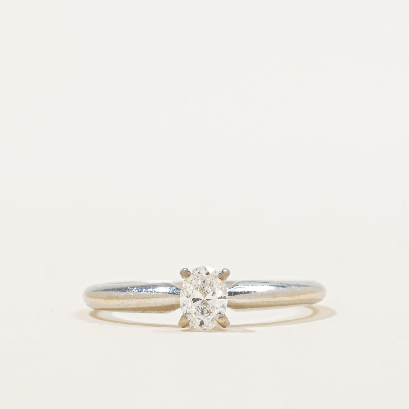 Solitaire Oval Diamond Ring | 0.30ct | SZ 6.75 |