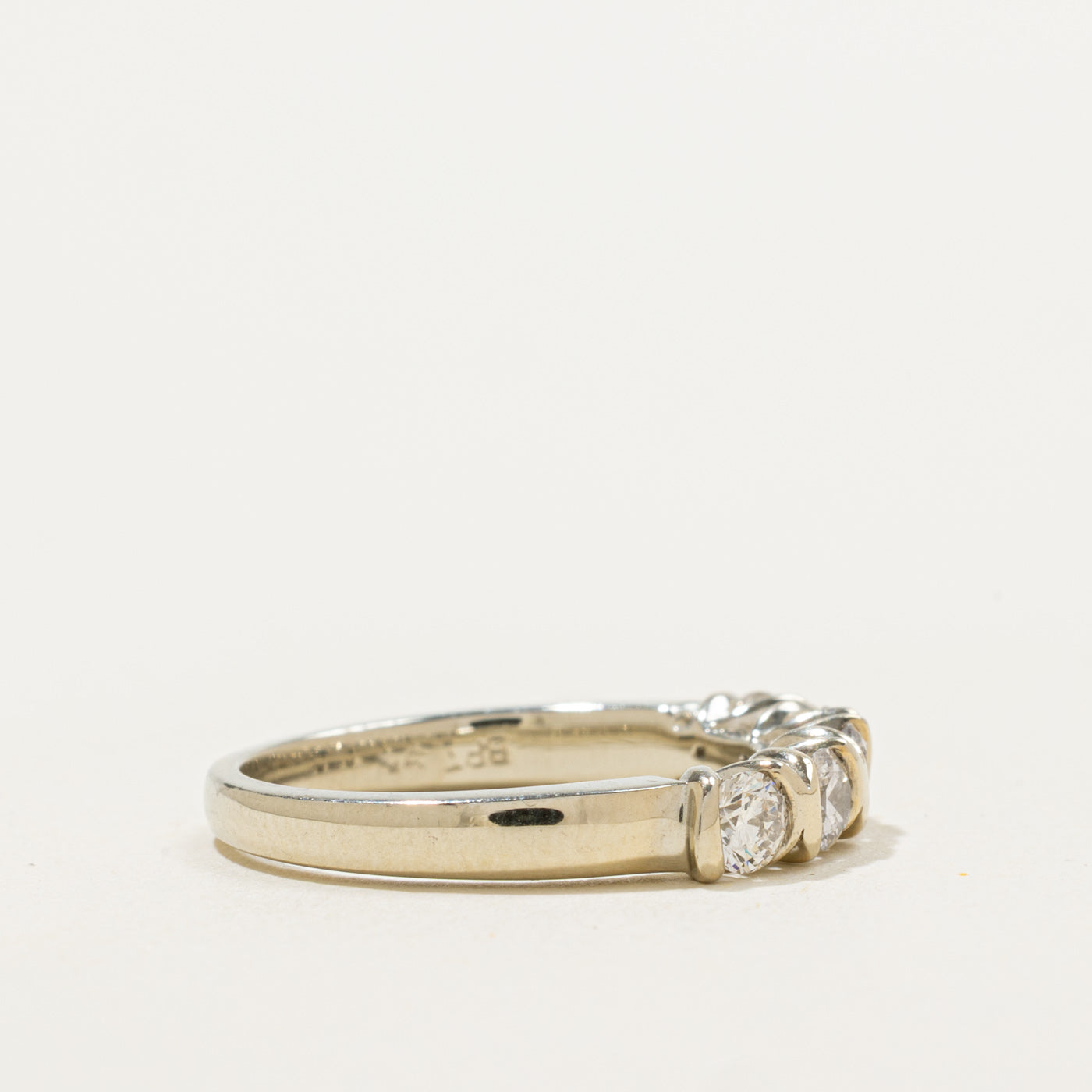 Bague cinq diamants | 0,50 ct au total | Taille 5 |