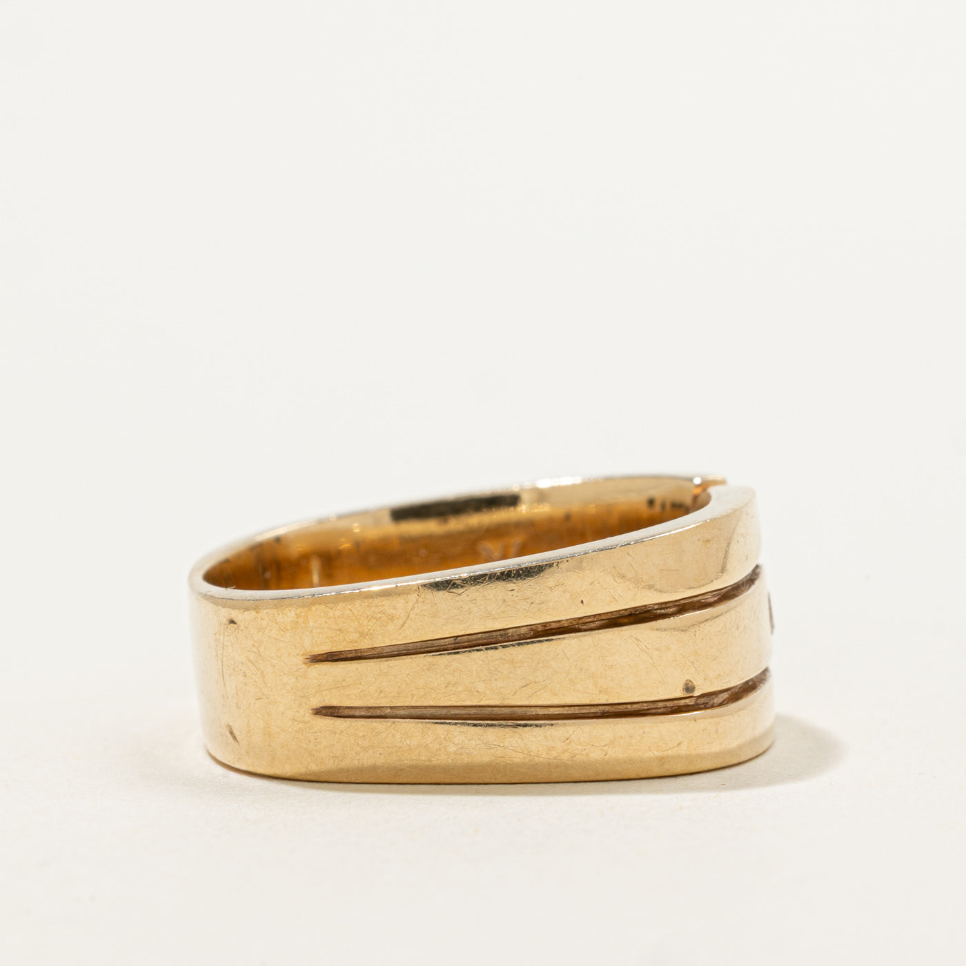Bague initiale en diamant « K » | 0,06 ct | Taille 10 |