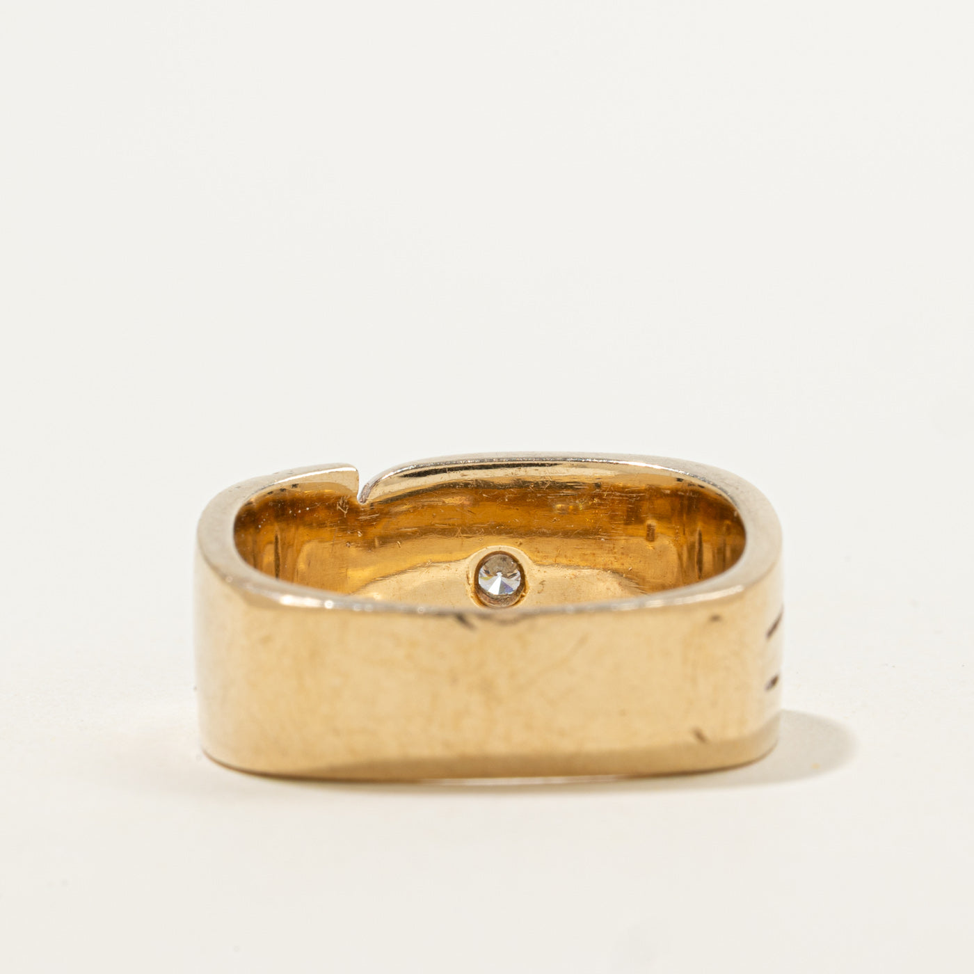 Bague initiale en diamant « K » | 0,06 ct | Taille 10 |