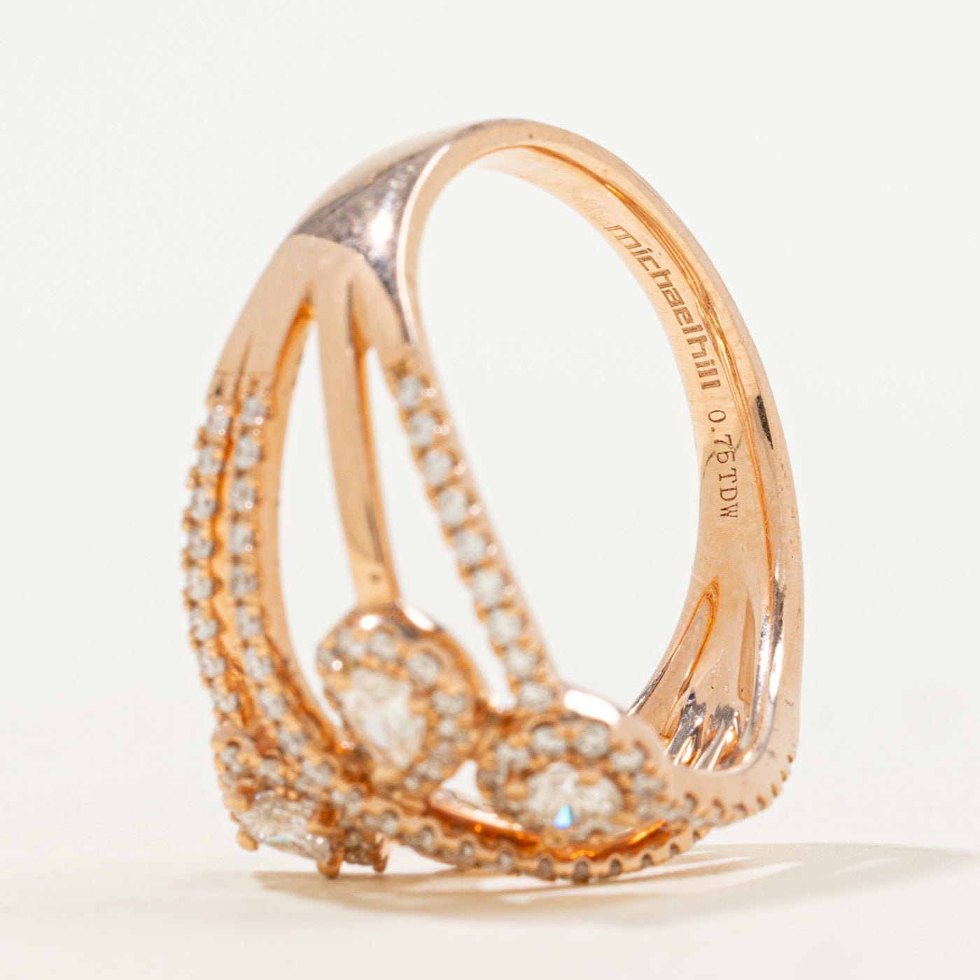 Bague cocktail en diamant « Michael Hill » | 0,75 ct | Taille 7,25 |