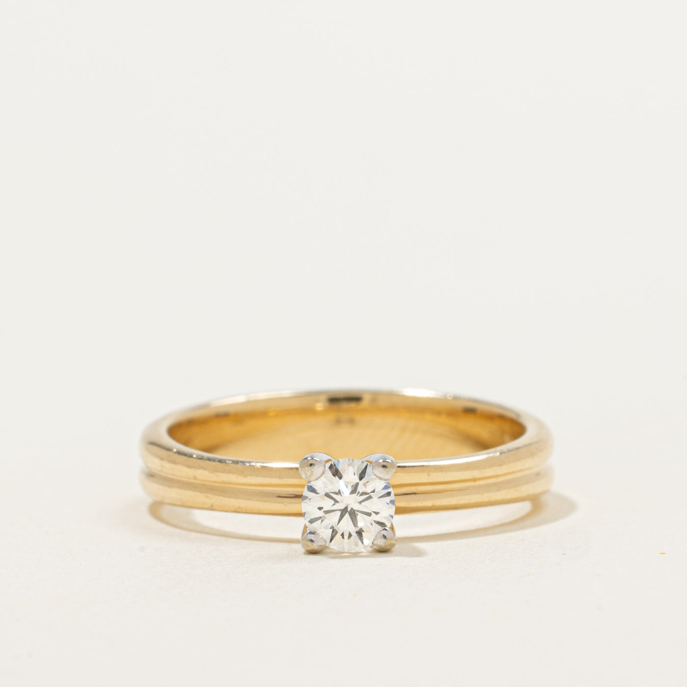 Solitaire Canadian Diamond Engagement Ring | 0.28ct | SZ 6.5 |