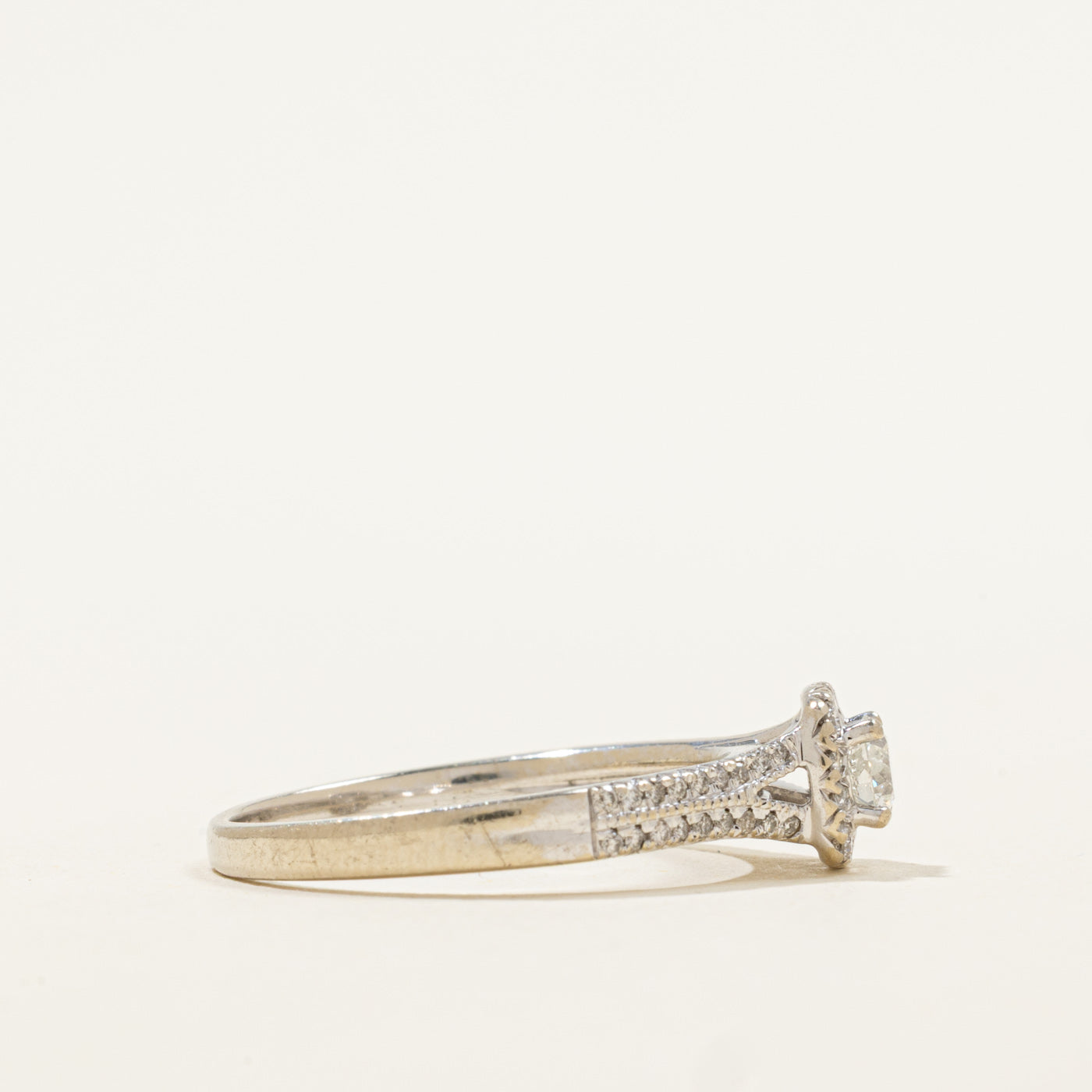 Halo Diamond 14k Ring | 0.46ctw | SZ 7.25 |