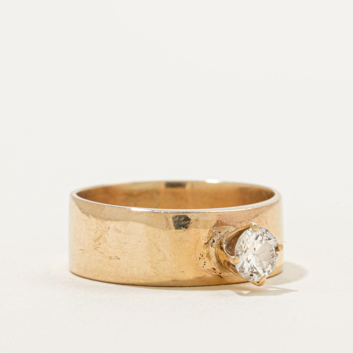 High Set Solitaire Diamond Engagement Ring | 0.46ct | SZ 8.75 |
