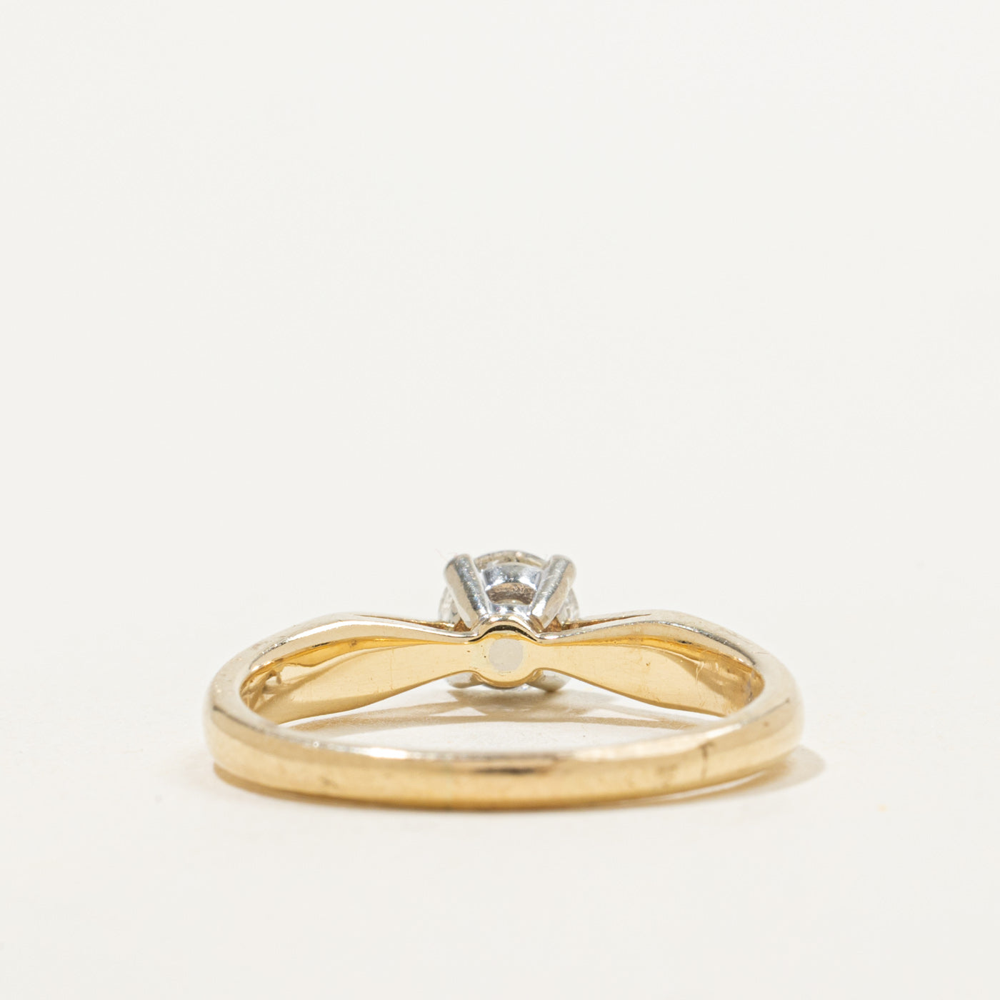 Low Cathedral Solitaire Diamond Ring | 0.47ct | SZ 7.25 |