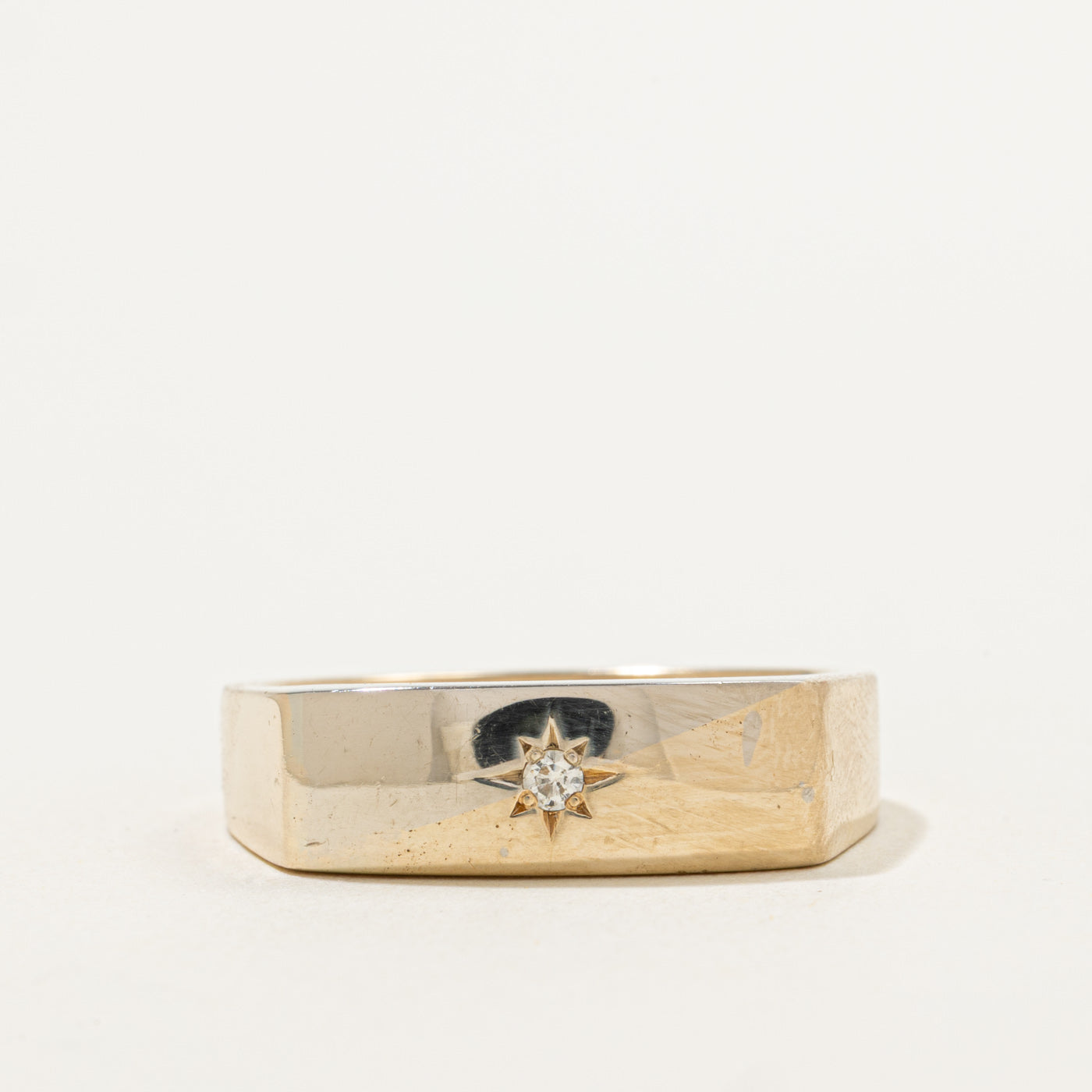 Starburst Diamond Flat Band | 0.03ct | SZ 10 |