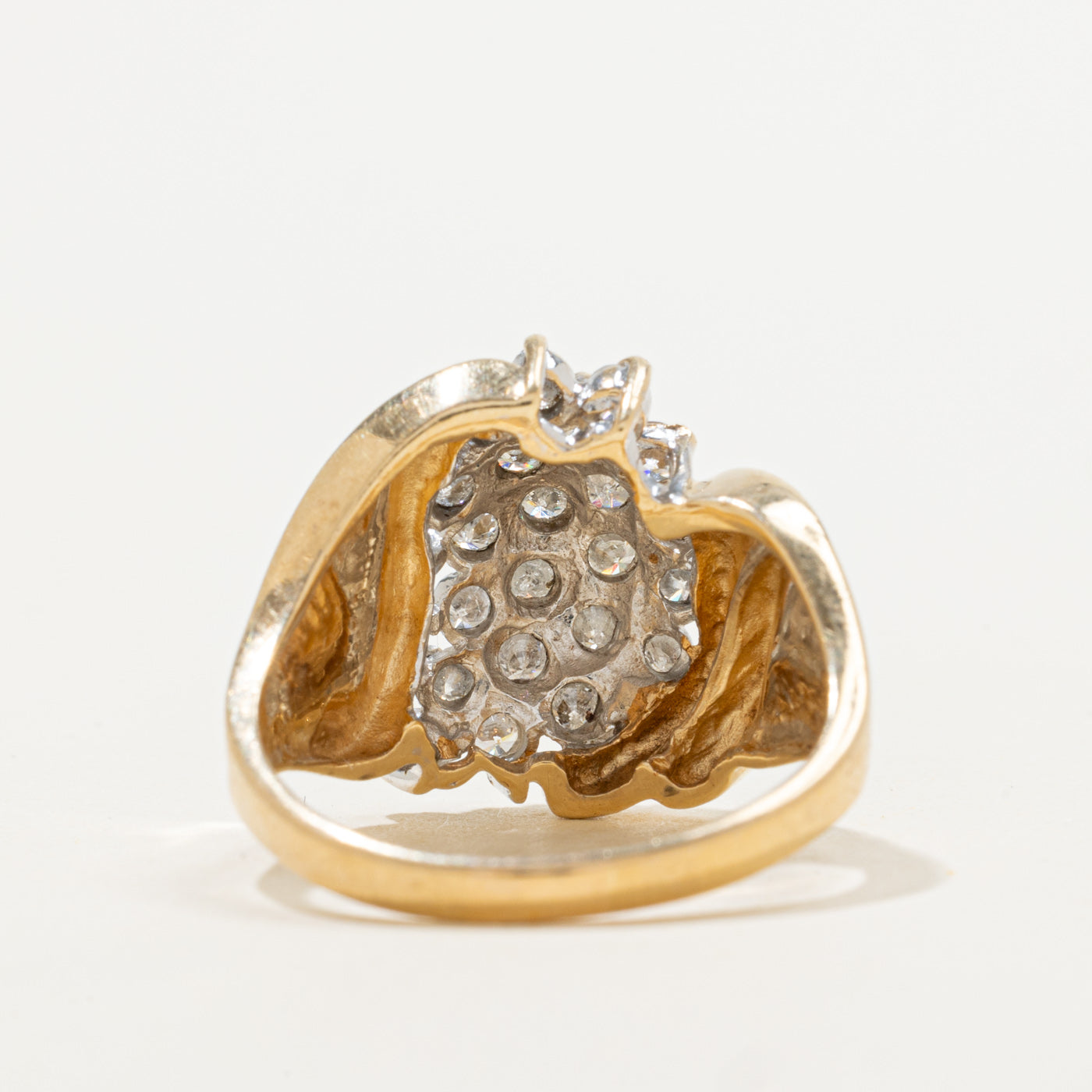 Cascade Diamond Cocktail Ring | 1.00ctw | SZ 8.75 |
