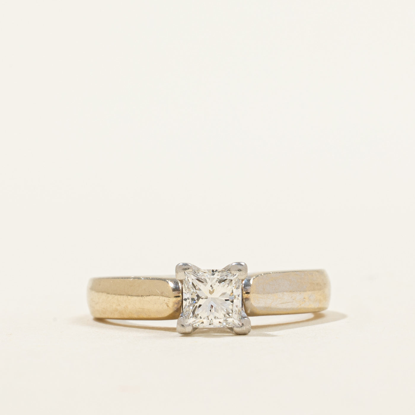 Solitaire Princess Diamond Engagement Ring | 0.45ct | SZ 4.5 |