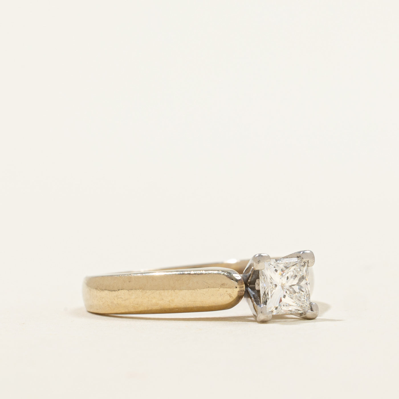 Solitaire Princess Diamond Engagement Ring | 0.45ct | SZ 4.5 |