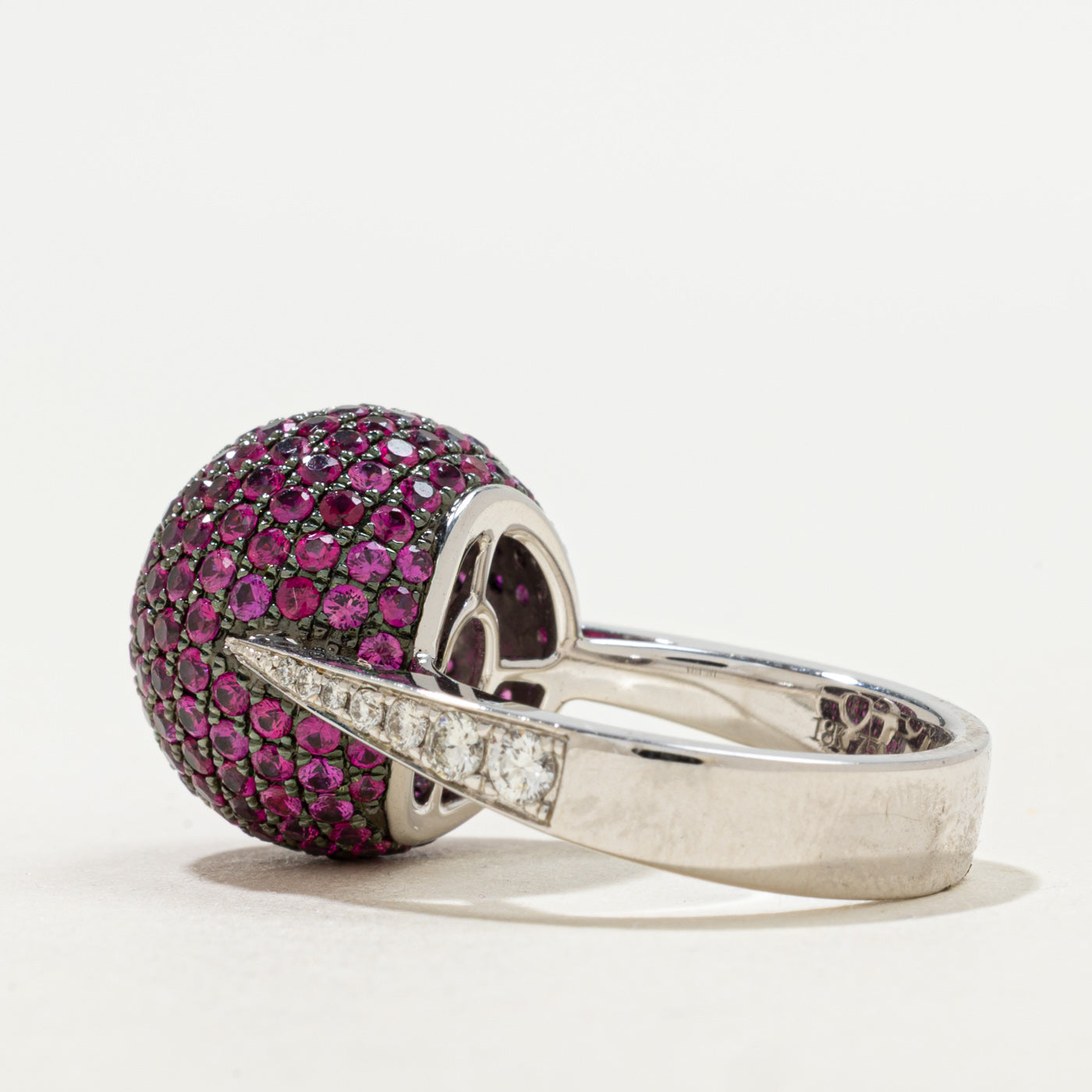 Ruby & Diamond Cocktail Ring | 3.31ctw, 0.29ctw | SZ 6.5 |
