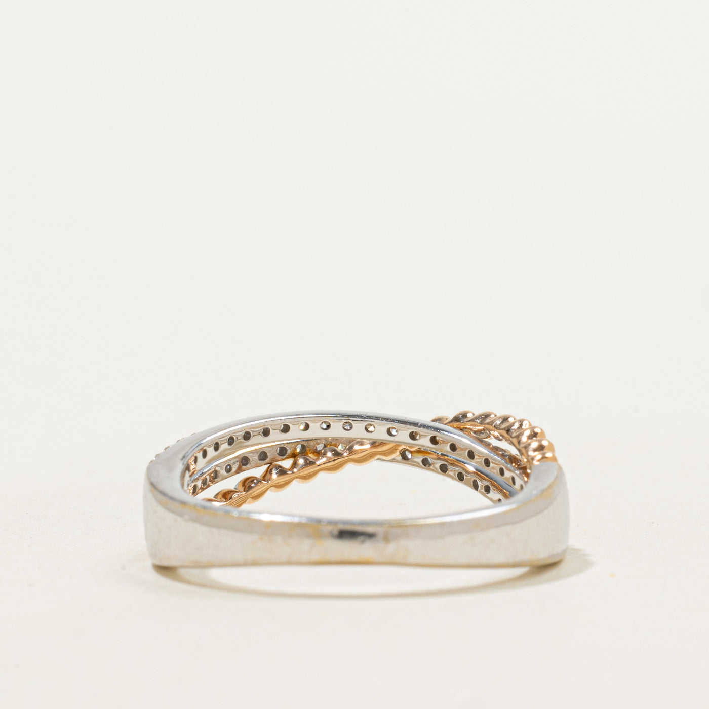 Bypass Diamond 18k Ring | 0.25ctw | SZ 6.25 |