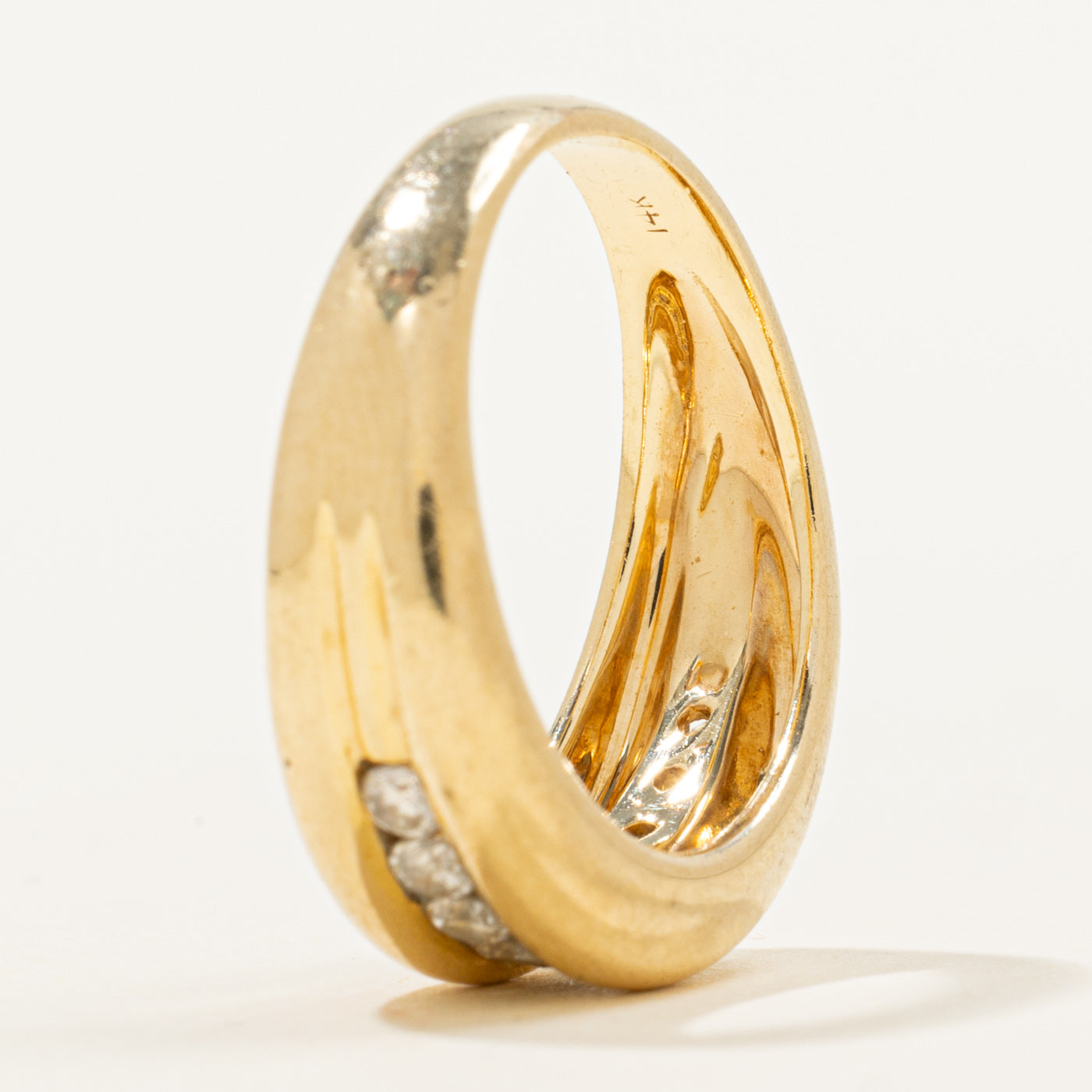 Bague sertie de diamants en canal | 0,40 ct | Taille 7 |