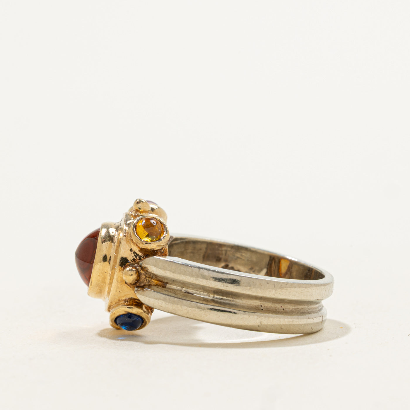 Bague cocktail cabochon multi-pierres | 2,00 ct | Taille 6 |